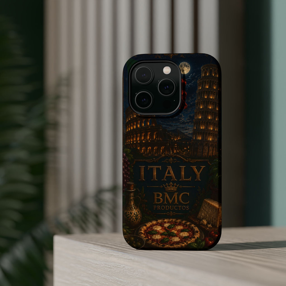 "Funda Magnética Reforzada Magnética Reforzada Italia: Arte, Pasión y Sabores Eternos 🎨🍝🏛️"