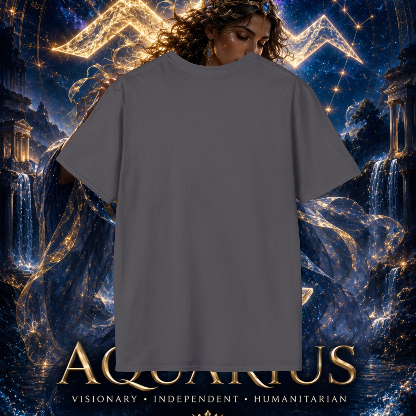 "Camiseta ♒ ACUARIO M– La Visionaria del Cielo y el Agua"