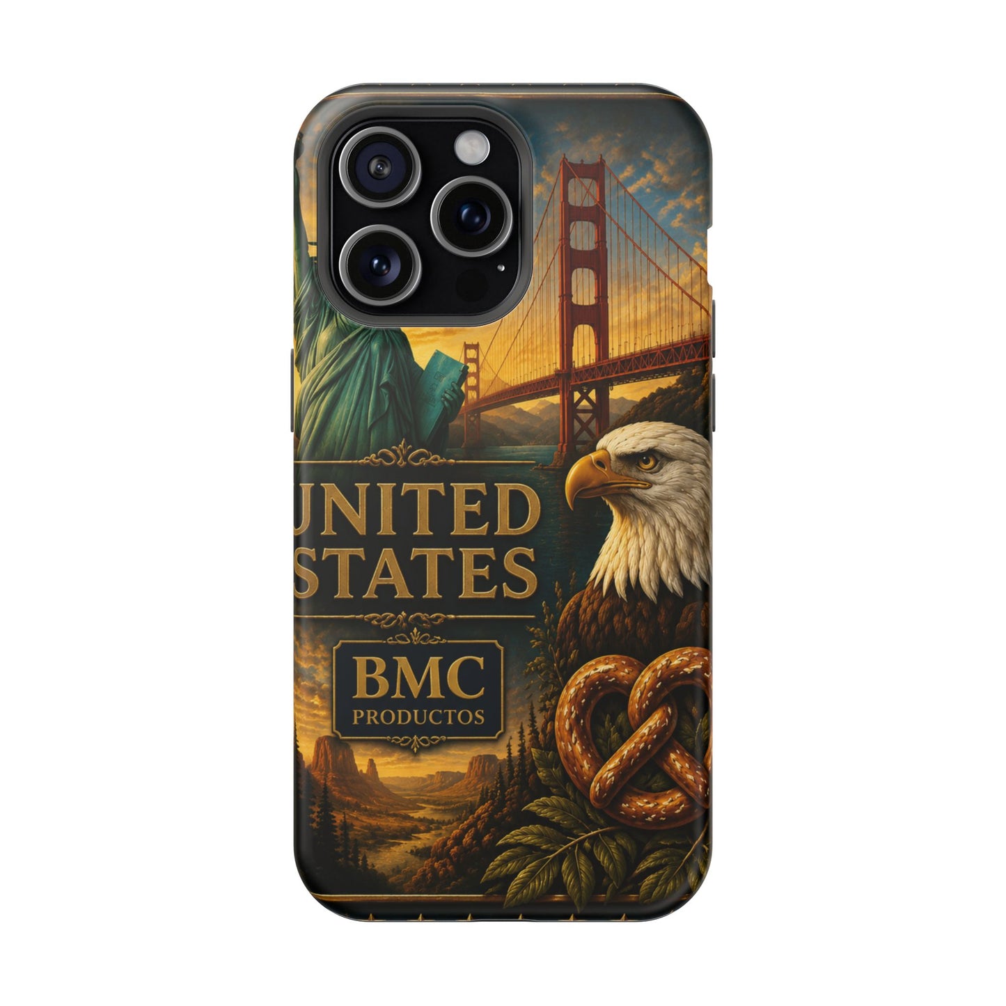 "Funda Magnética Reforzada Estados Unidos: Sueños, Libertad y Grandes Horizontes 🗽🏜️🌆"