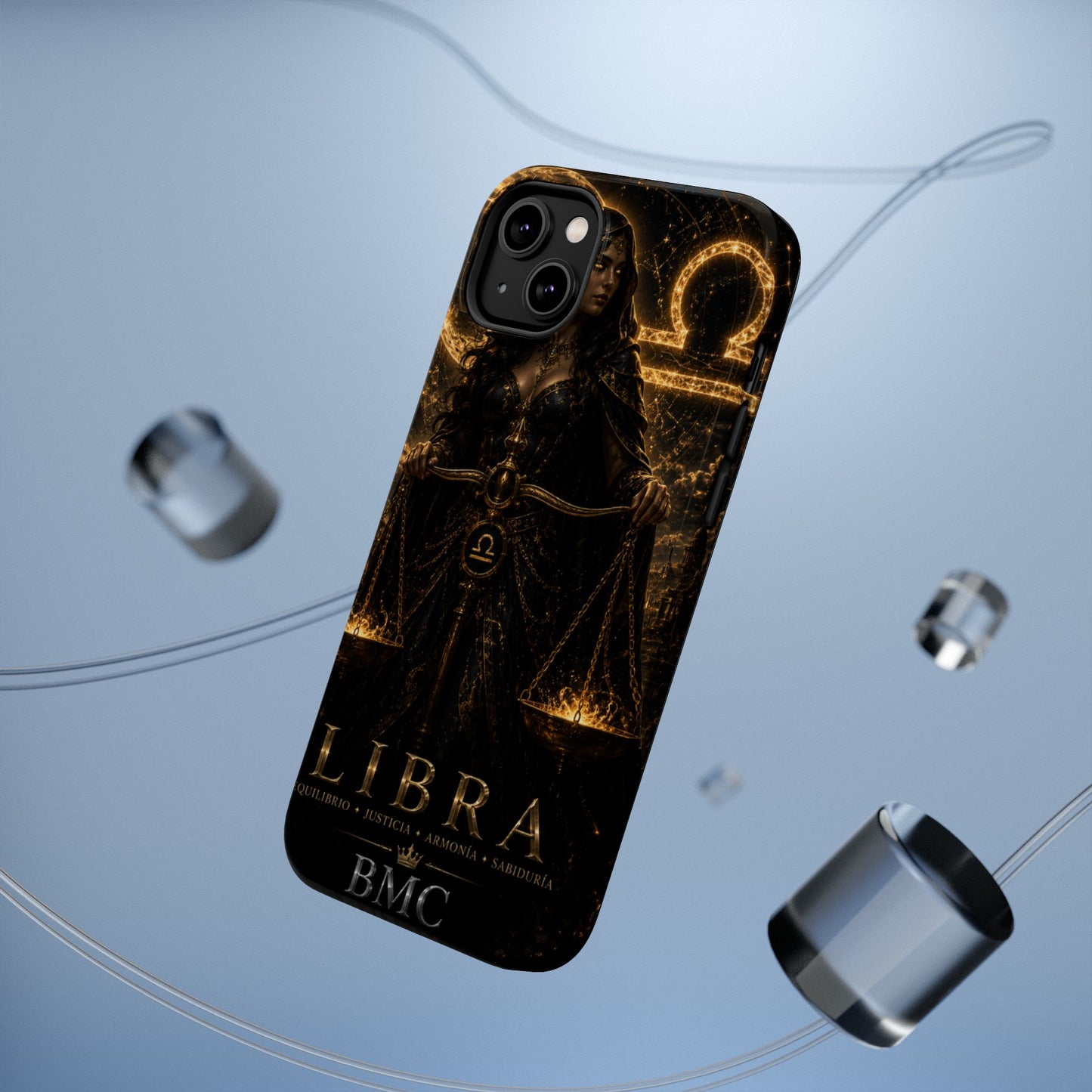 "Funda Magnética Reforzada libra– La Guardiana del Equilibrio"
