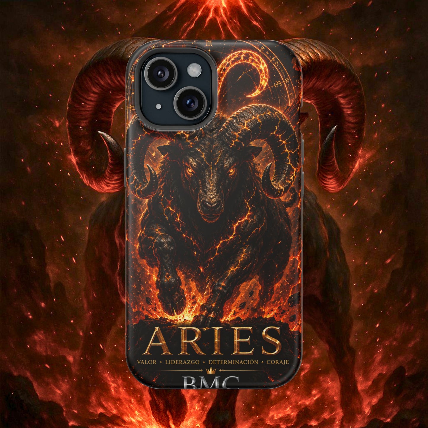 "Funda Magnética Reforzada ♈ Aries — Espíritu de fuego"