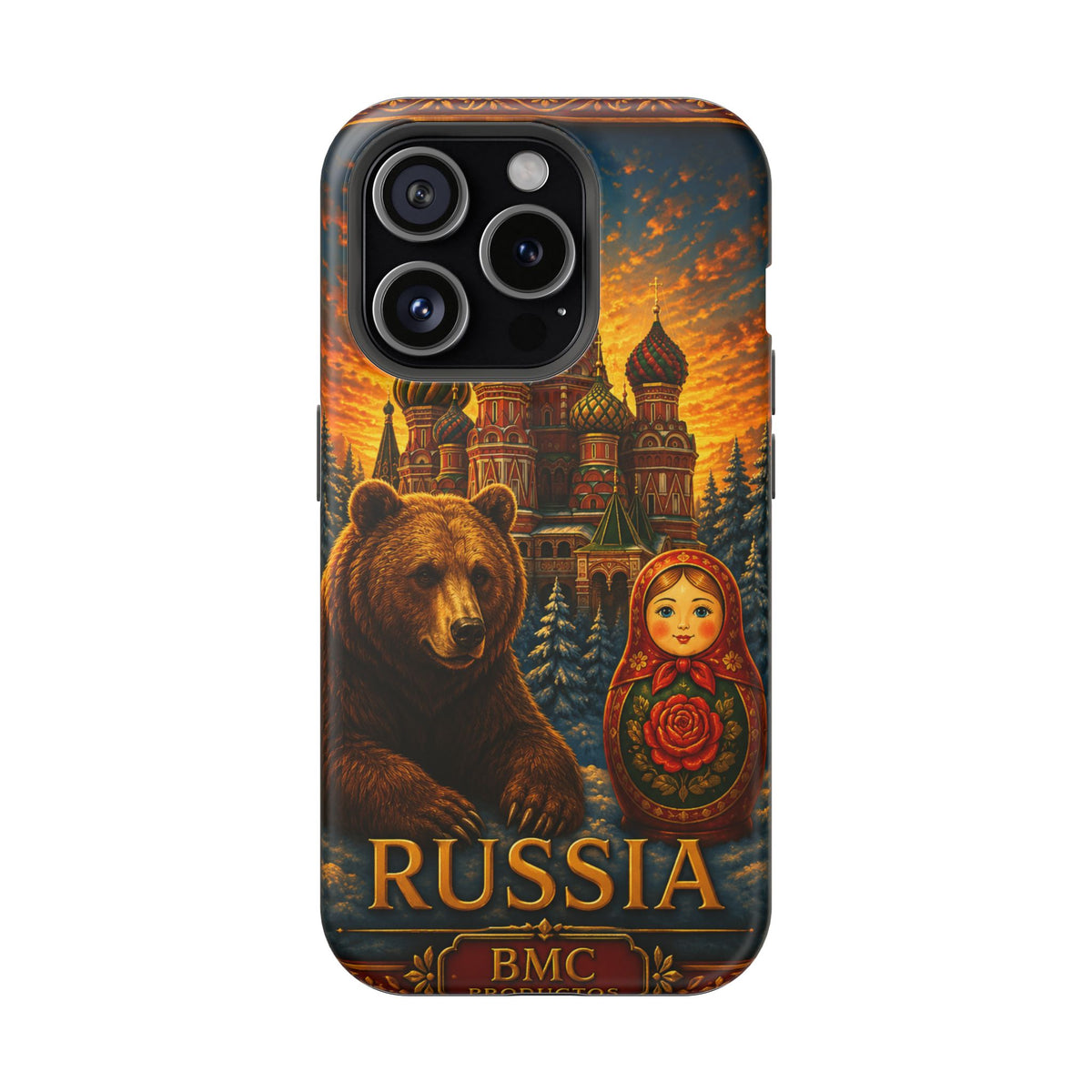 "Reinforced Magnetic Case Russia❄️ – Land of history, mystery, and grandeur"