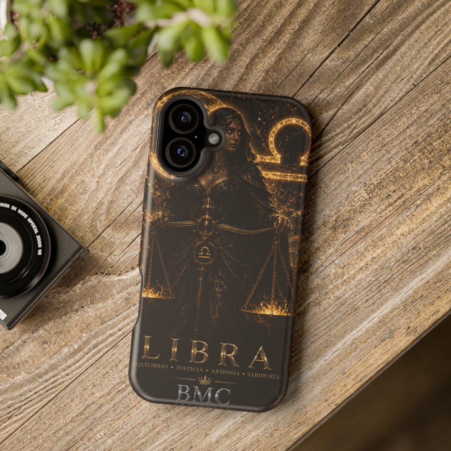 "Funda Magnética Reforzada libra– La Guardiana del Equilibrio"