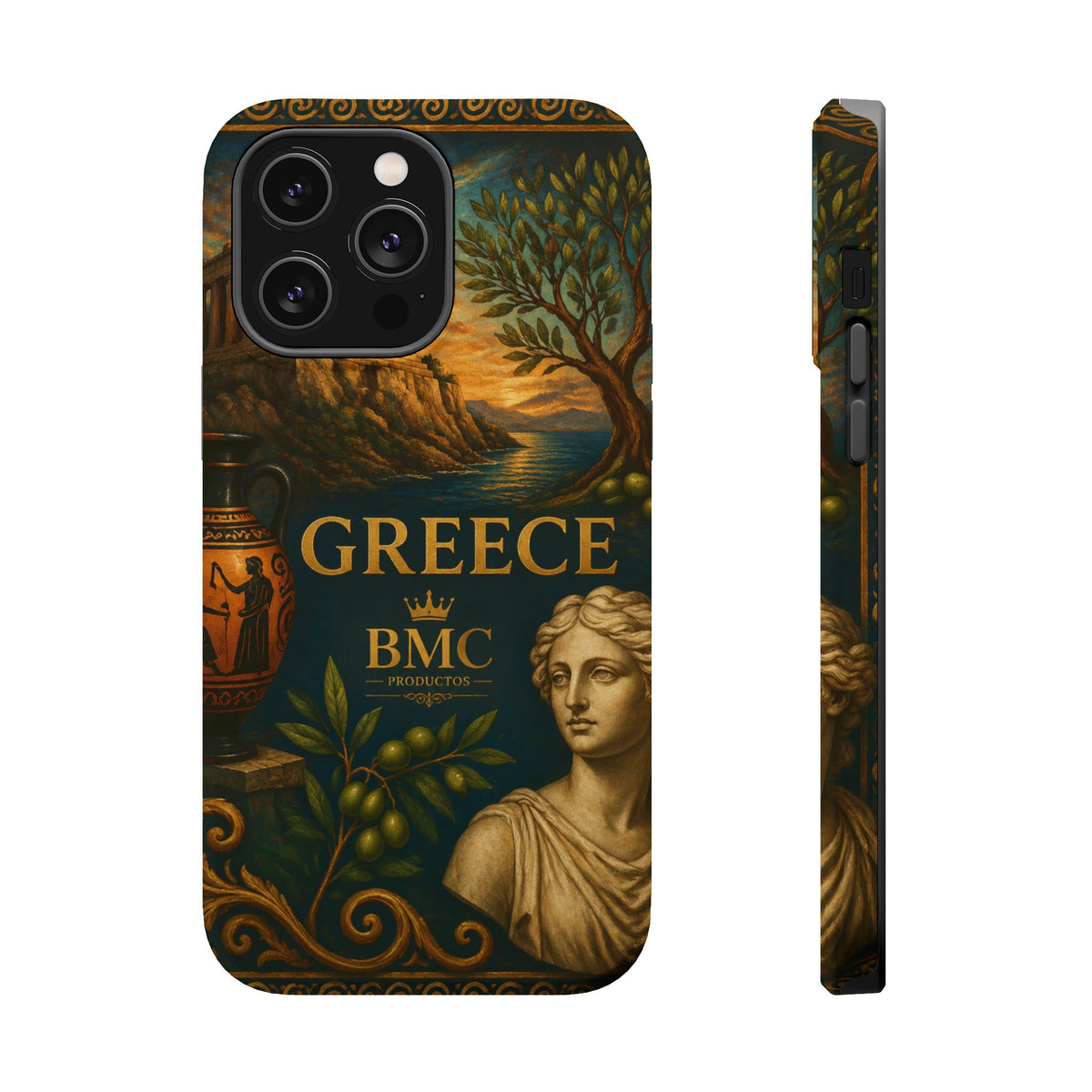 "Funda Magnética Reforzada Magnética Reforzada Grecia: Cuna de Dioses, Maravillas y Filosofía 🌊🏛️⚡"