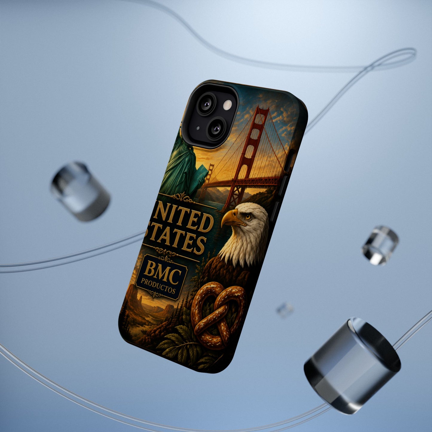 "Funda Magnética Reforzada Estados Unidos: Sueños, Libertad y Grandes Horizontes 🗽🏜️🌆"