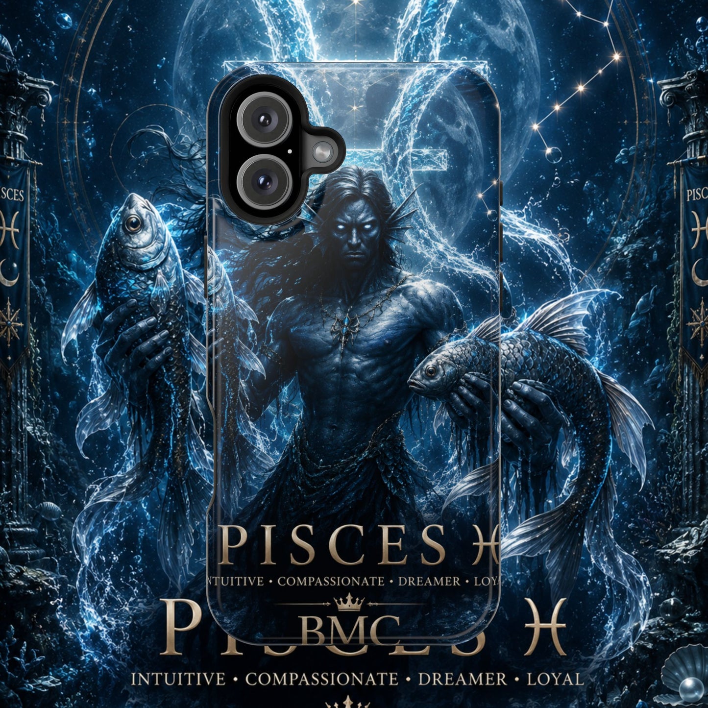 "Funda Magnética Reforzada Piscis — El Guardián de las Profundidades"