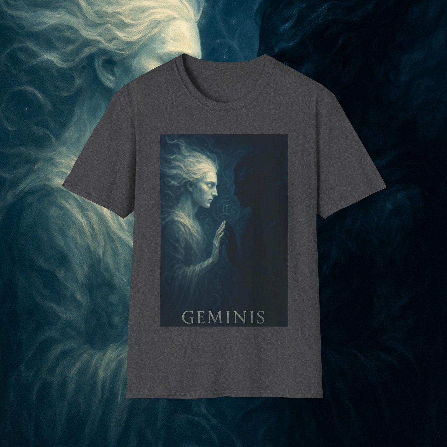 "Camiseta ♊ Géminis — Reflejo del alma dividida"