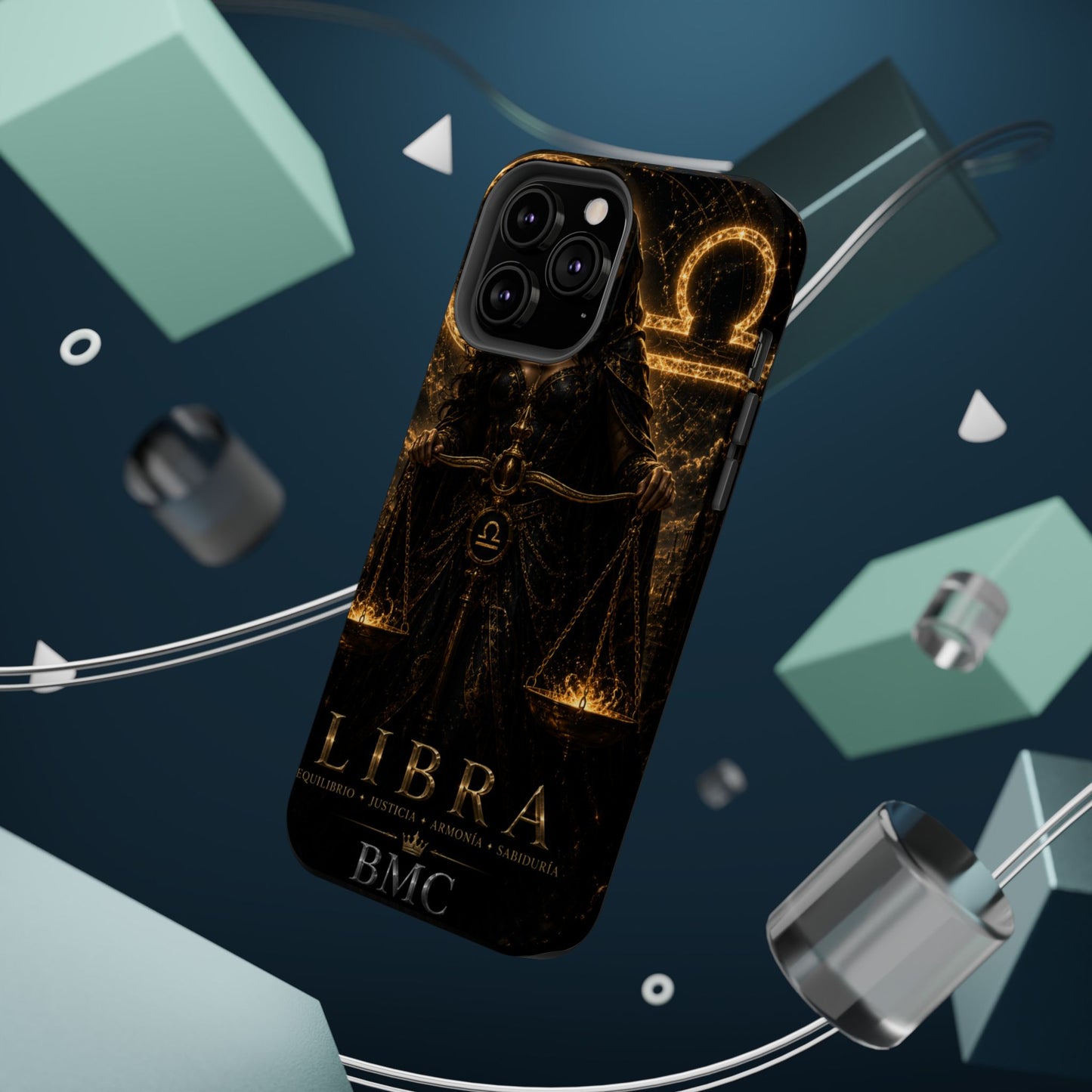 "Funda Magnética Reforzada libra– La Guardiana del Equilibrio"