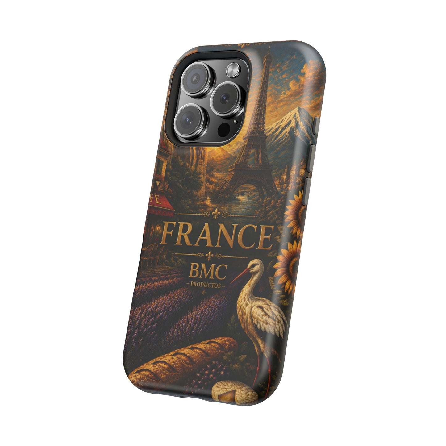 "Funda Magnética Reforzada Francia: Romance bajo la Luna 🌙🗼✨"