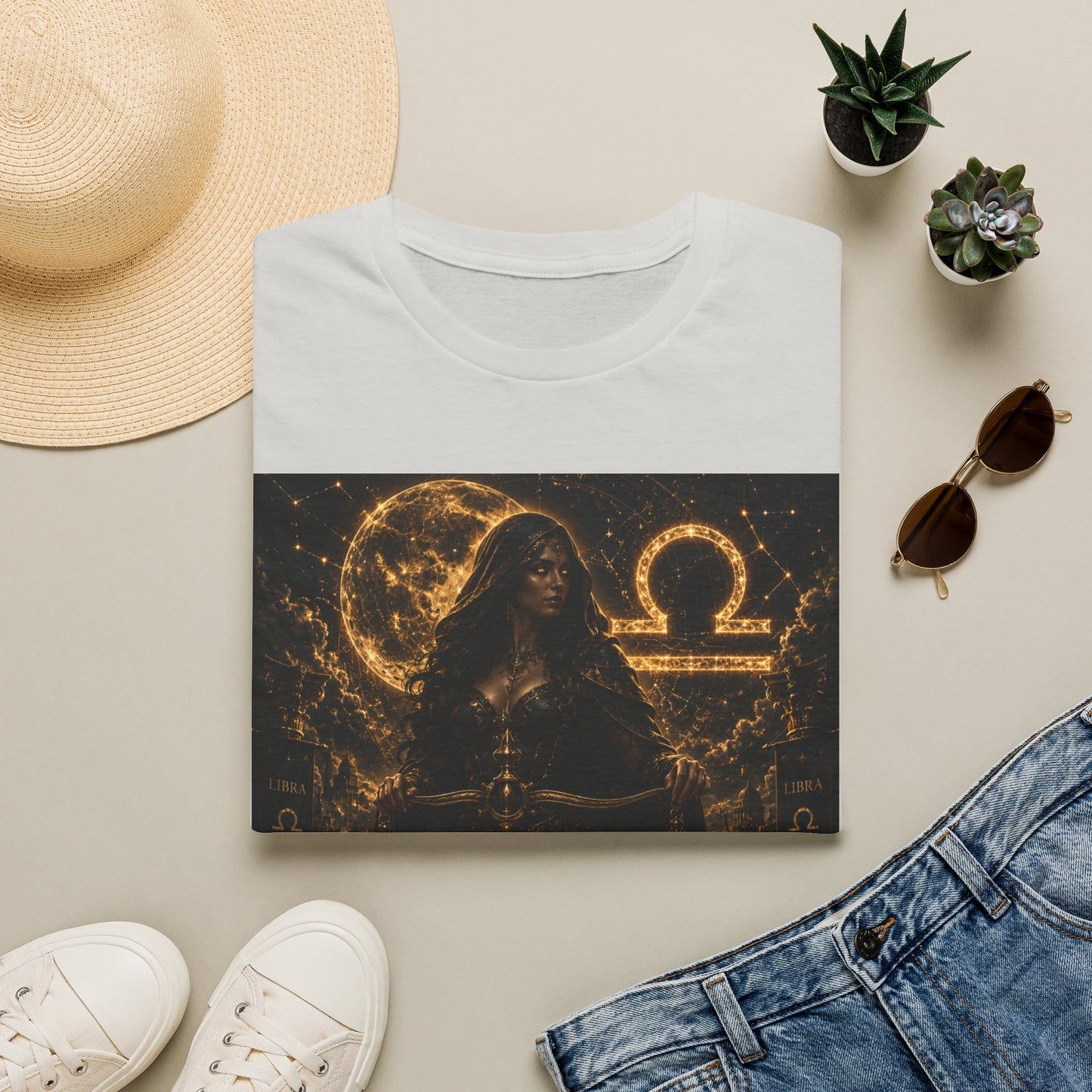 "Camiseta LIBRA – La Guardiana del Equilibrio"