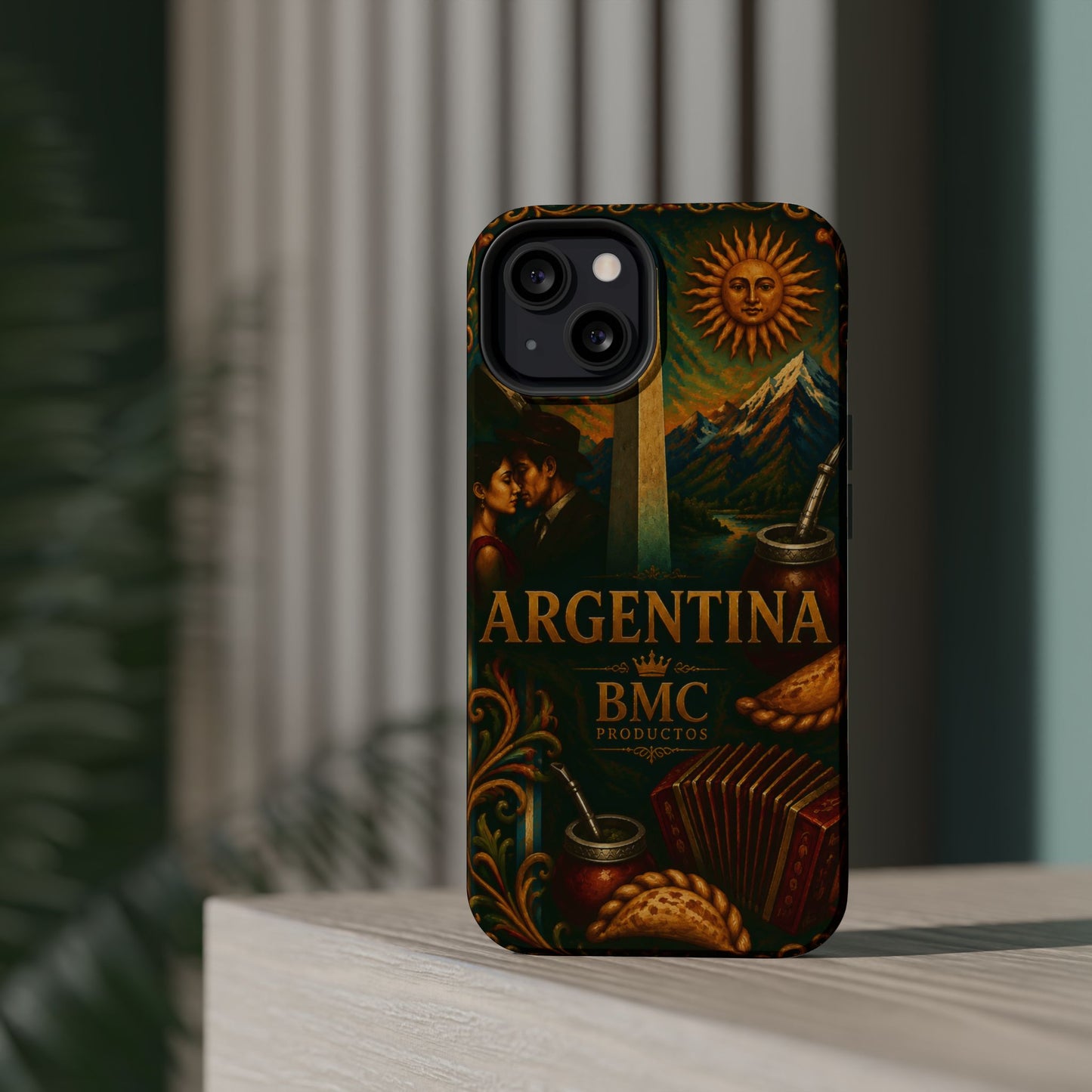 "Funda Magnética Reforzada Argentina: Pasión, Tradición y Tierra de Sueños🔥🏞️"