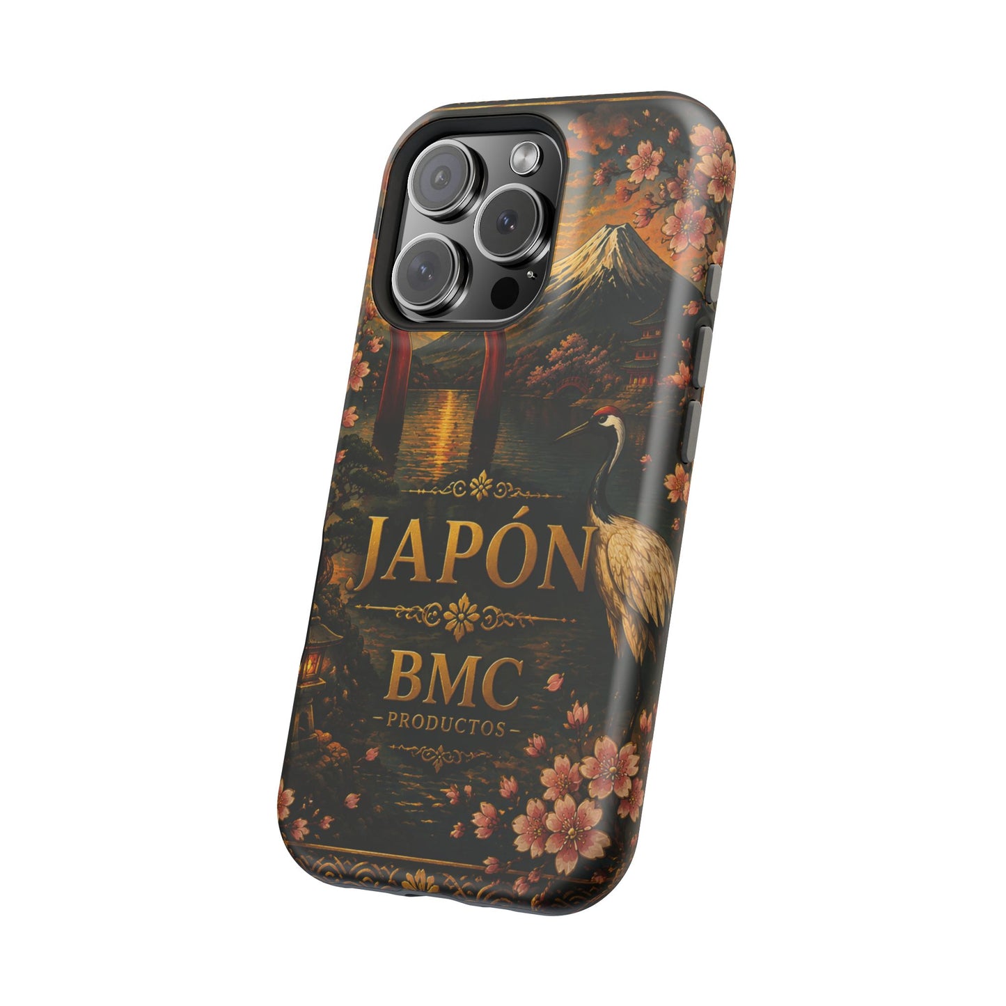"Funda Magnética Reforzada Japón: Tradición entre Cerezos y Montañas 🌸⛩️🗻"