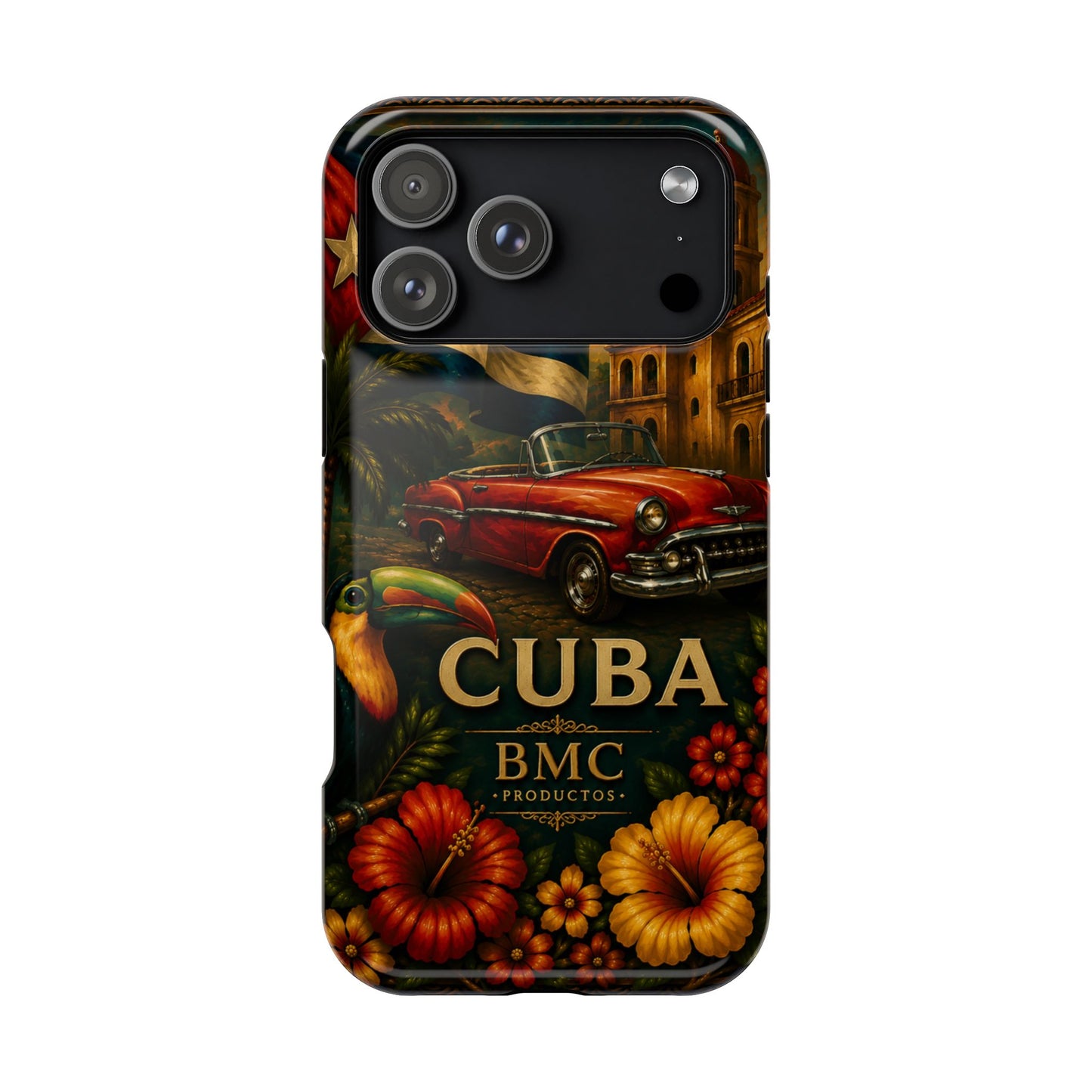 "Funda Magnética Reforzada Magnética Reforzada Cuba: Ritmo, Historia y Encanto Caribeño 🎺🚗🌴 "