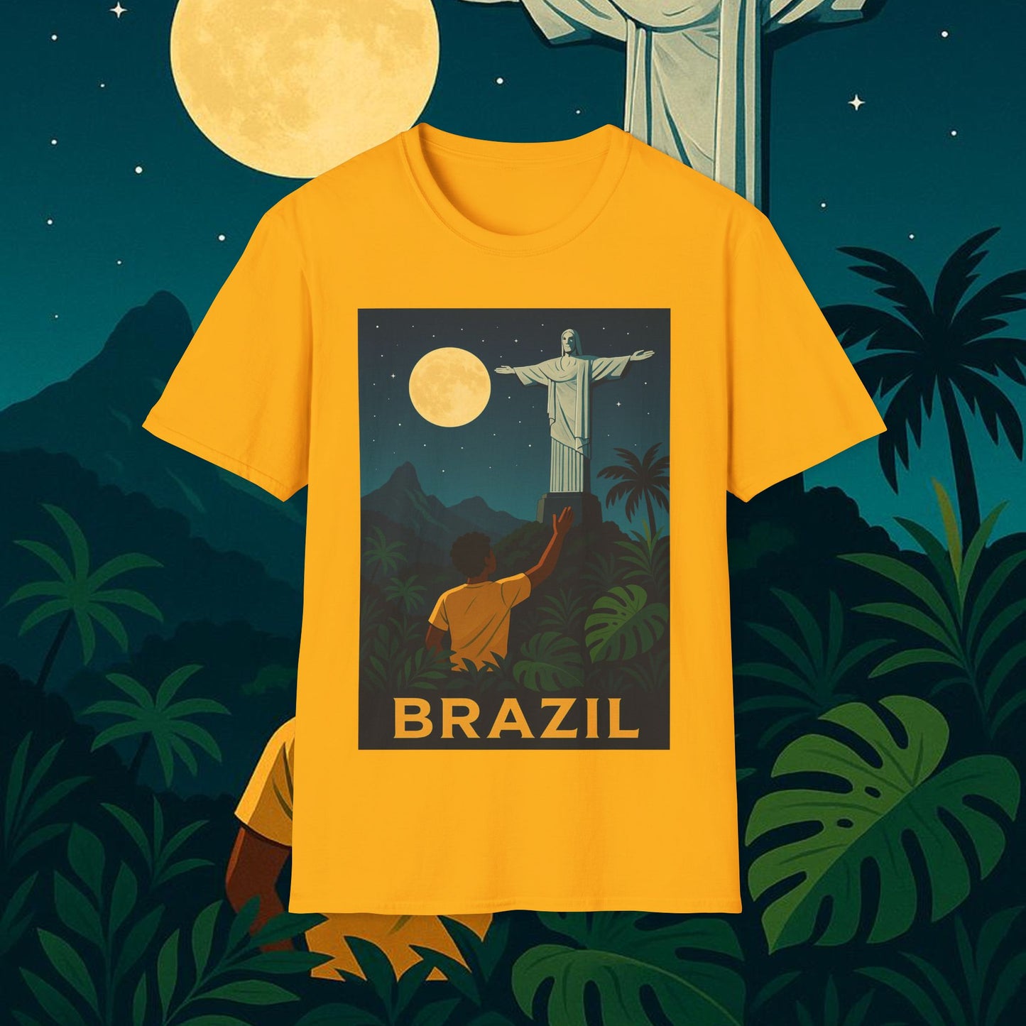 "Camiseta Brasil: Ritmo, Naturaleza y Alegría Infinita 🎶🌴🏖️"
