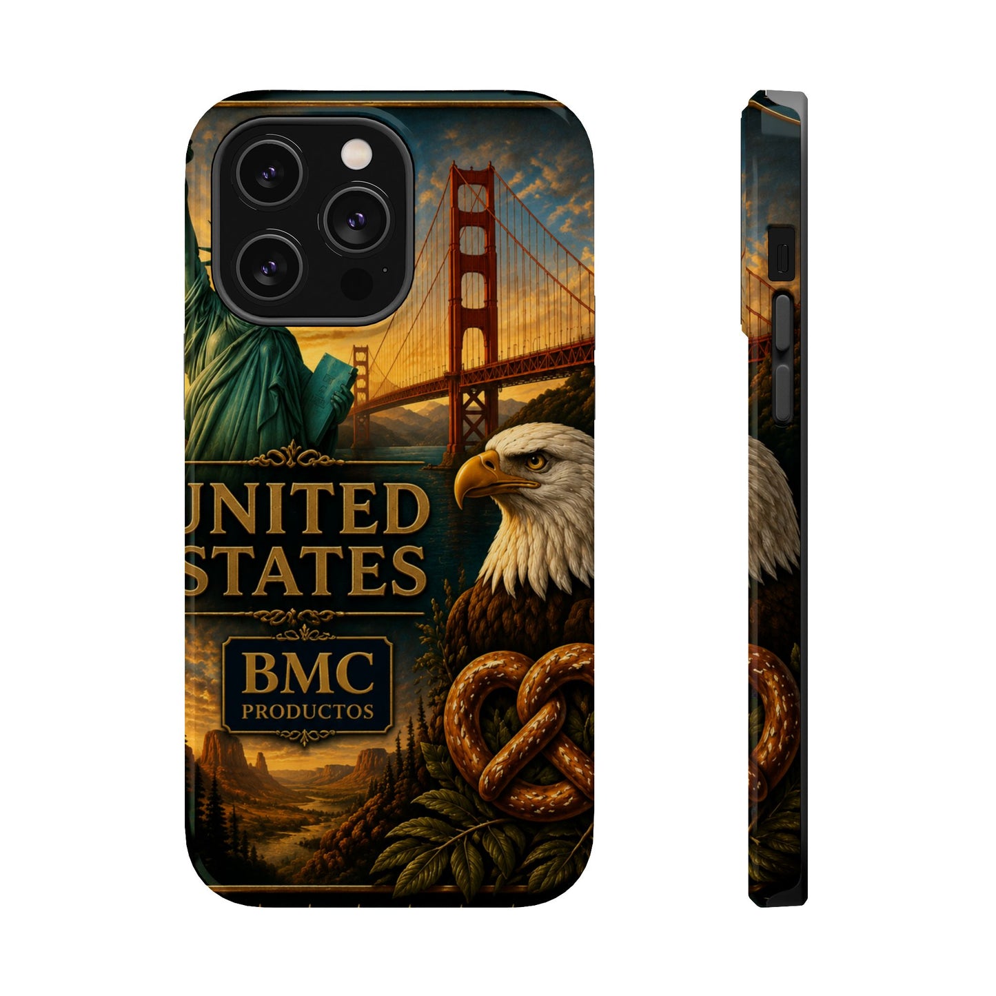 "Funda Magnética Reforzada Estados Unidos: Sueños, Libertad y Grandes Horizontes 🗽🏜️🌆"