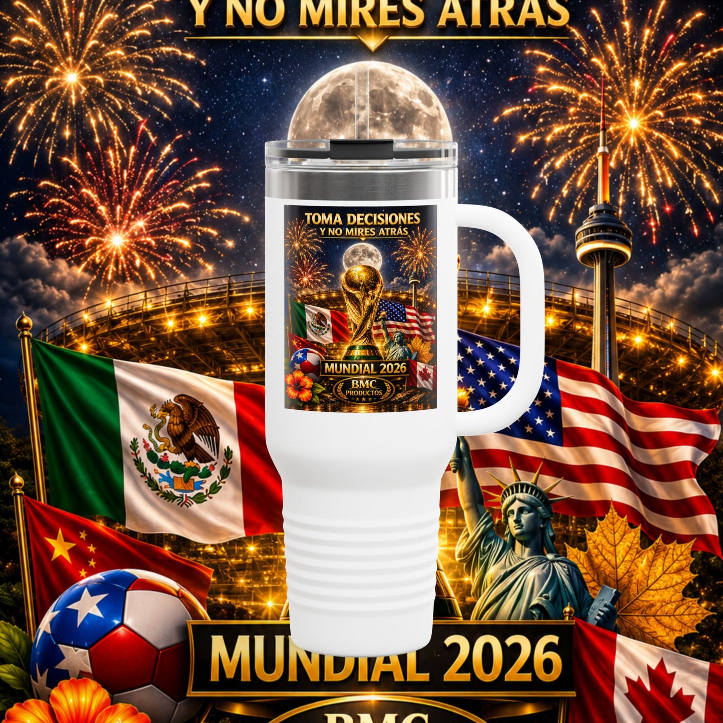 "taza de Viaje Aislada mundial 2026 noche"