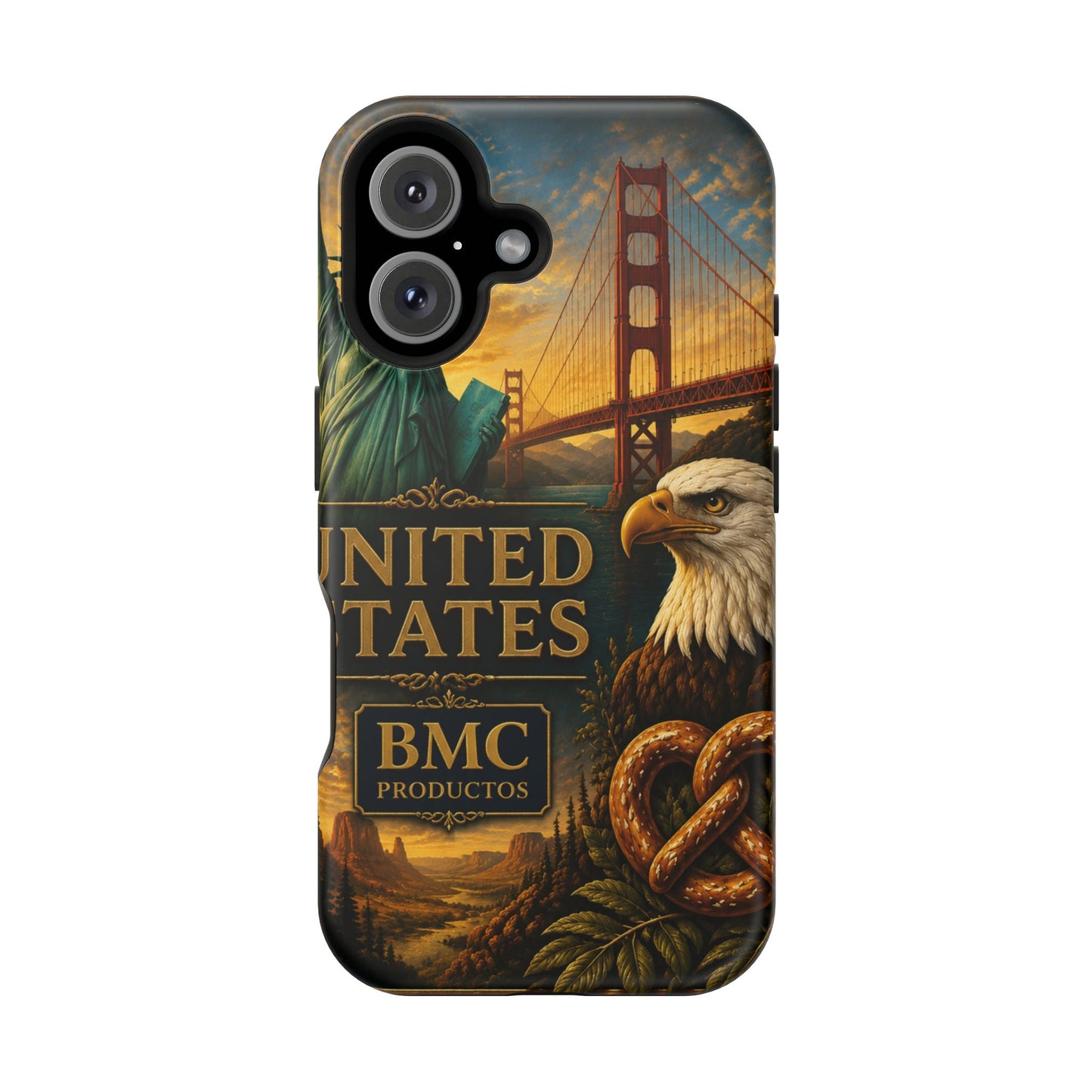 "Funda Magnética Reforzada Estados Unidos: Sueños, Libertad y Grandes Horizontes 🗽🏜️🌆"