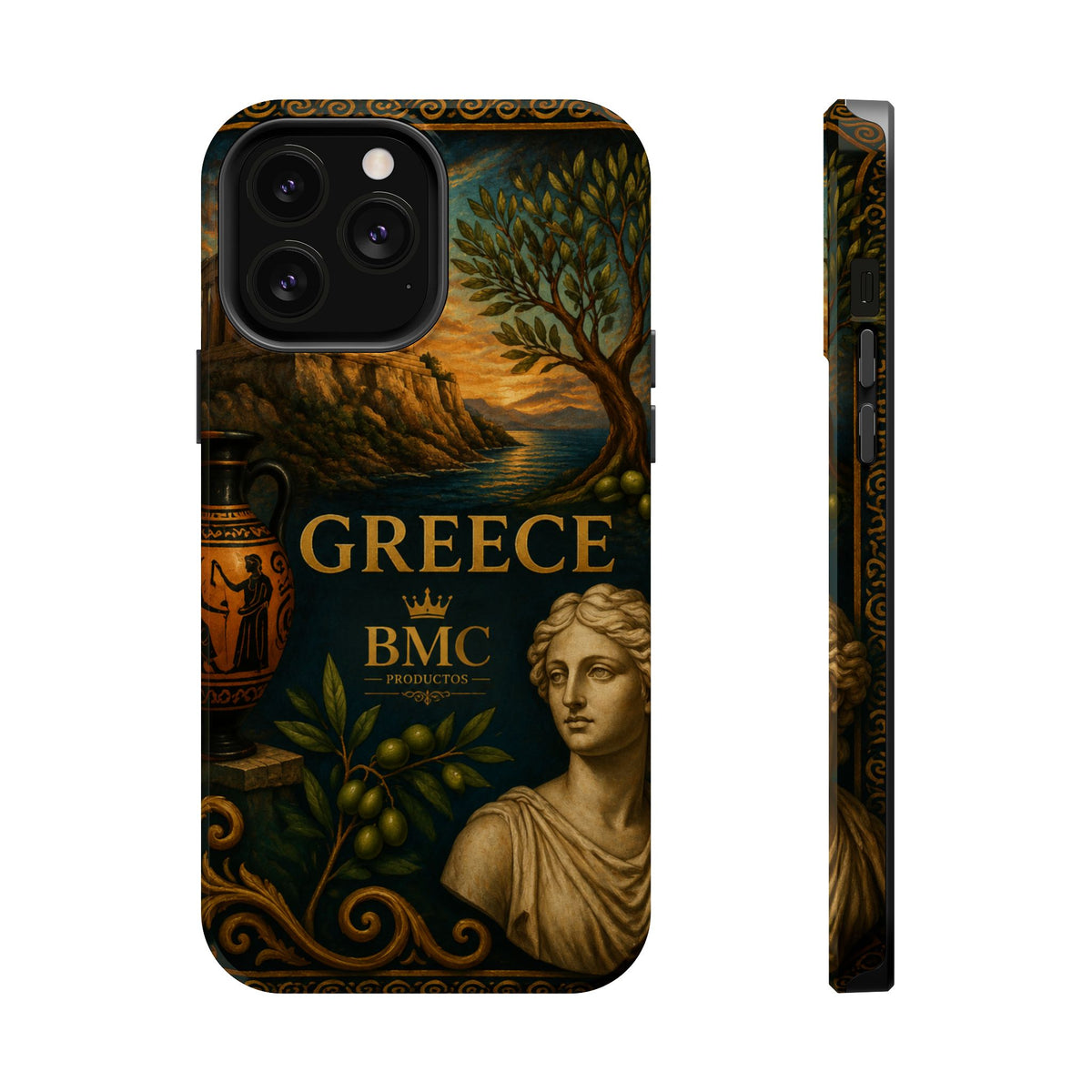"Funda Magnética Reforzada Magnética Reforzada Grecia: Cuna de Dioses, Maravillas y Filosofía 🌊🏛️⚡"