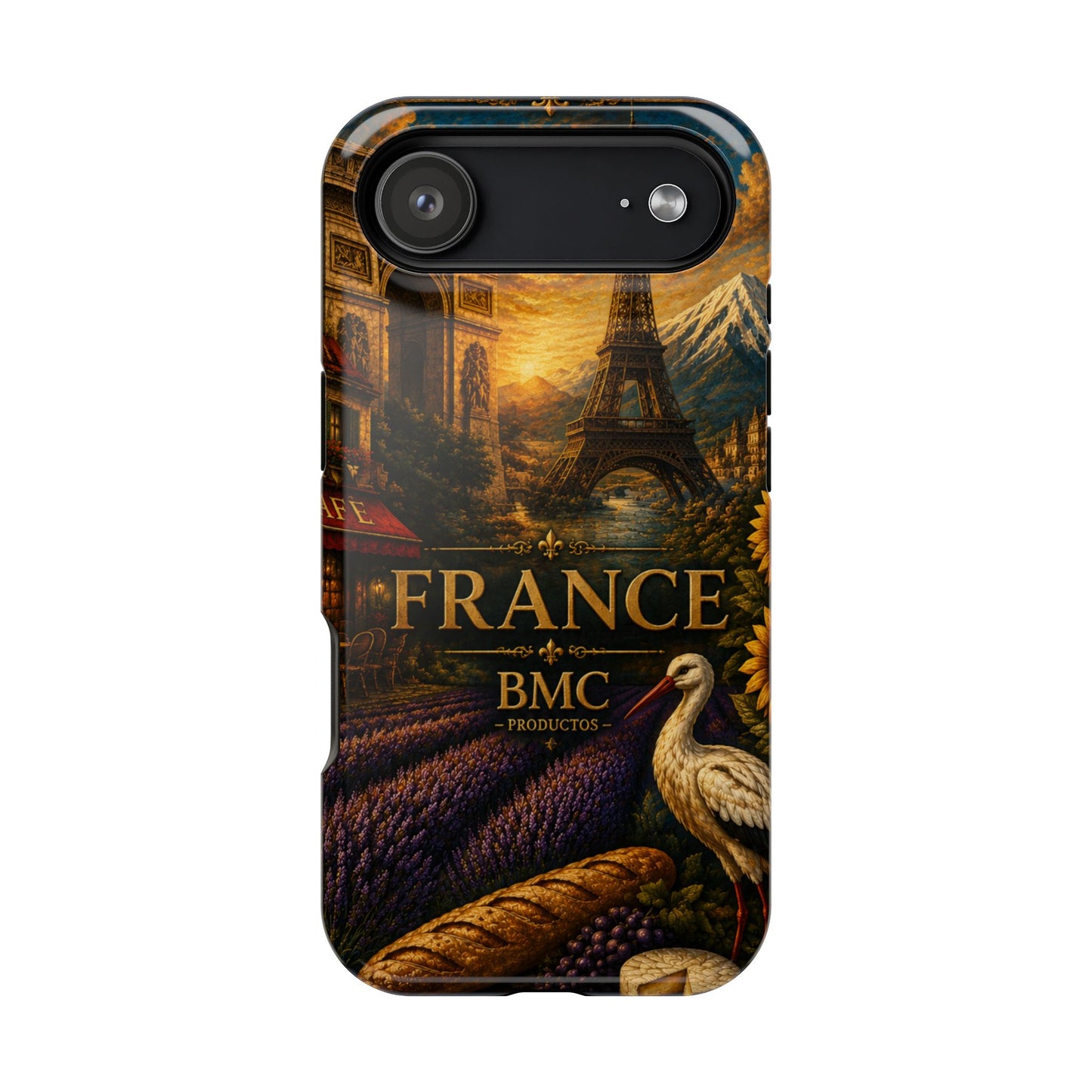 "Funda Magnética Reforzada Francia: Romance bajo la Luna 🌙🗼✨"