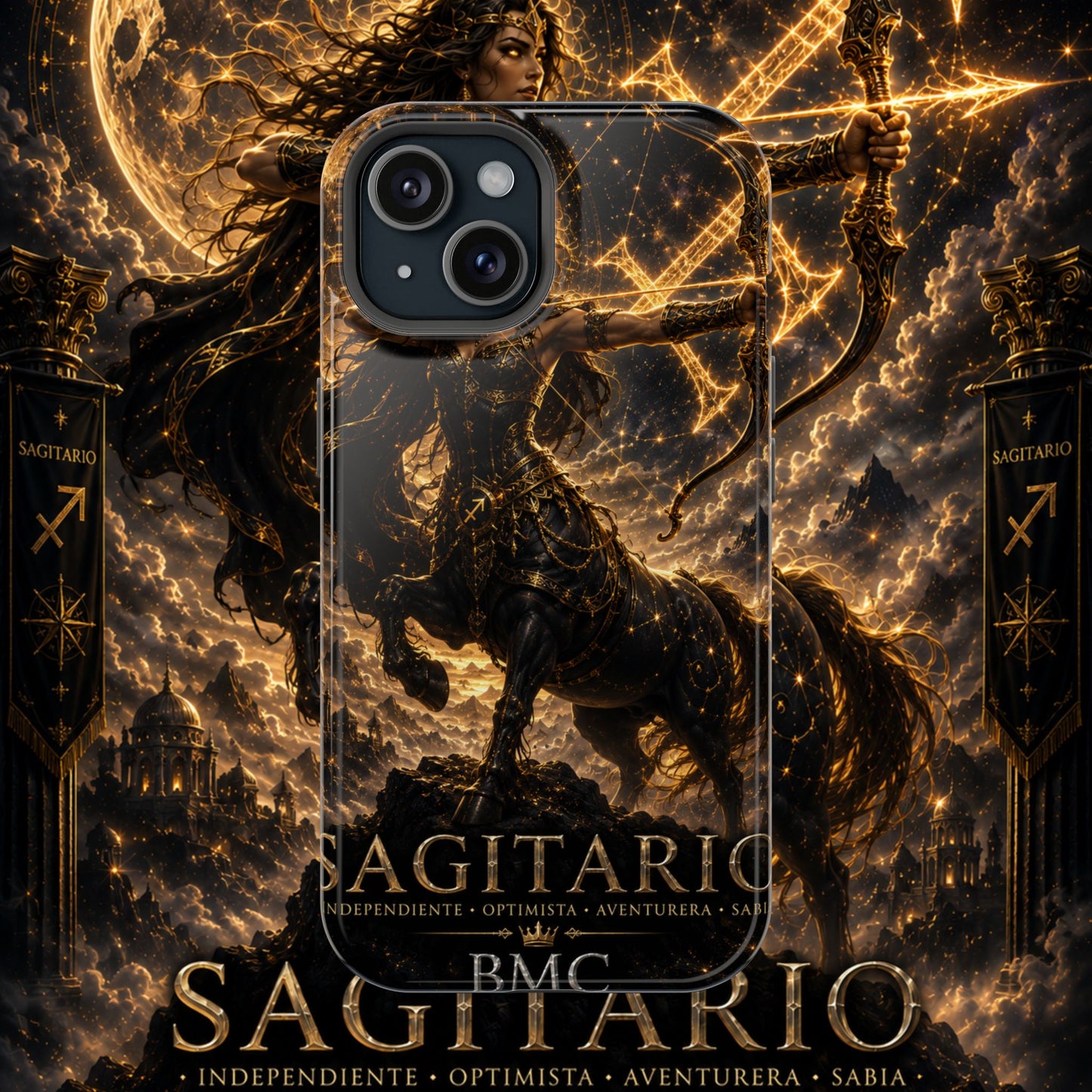 "Funda Magnética Reforzada Sagitario M– La Cazadora del Horizonte"