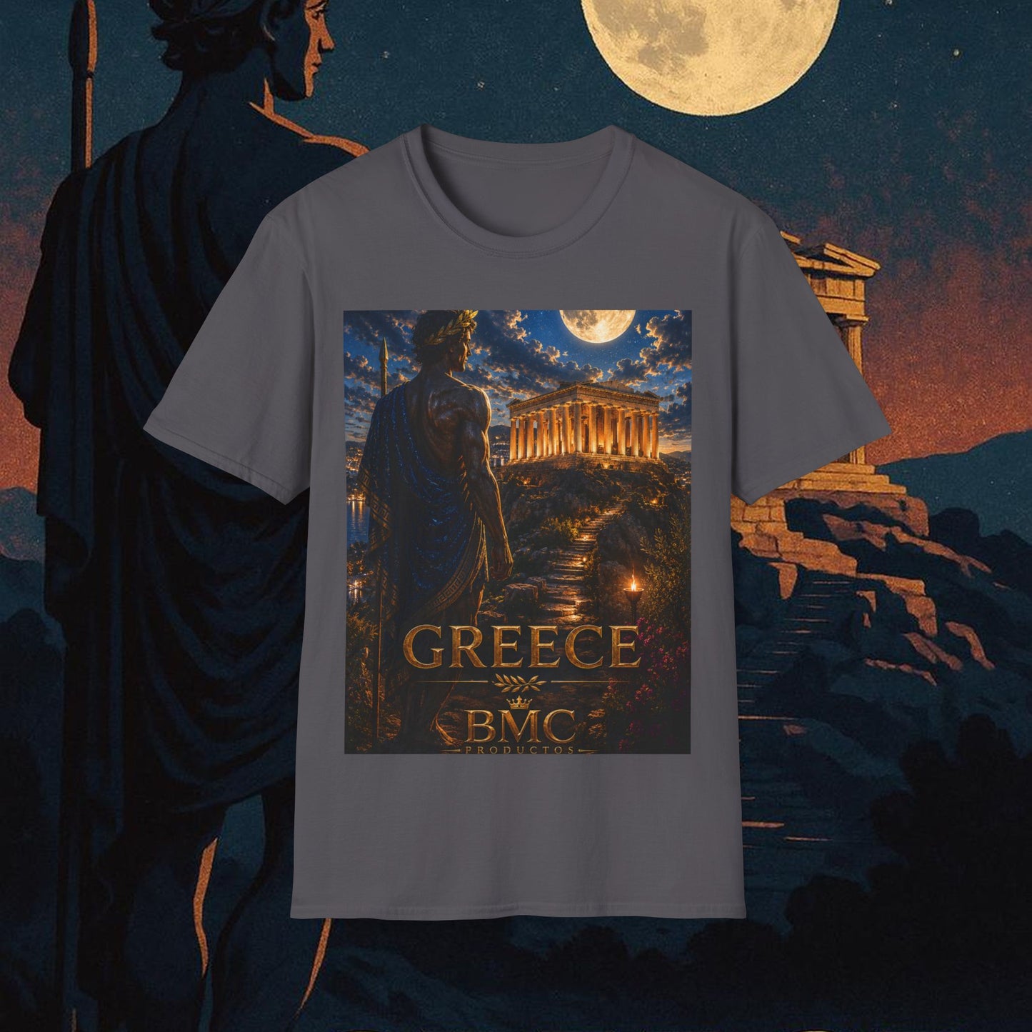 "Camiseta Grecia: Cuna de Dioses, Maravillas y Filosofía 🌊🏛️⚡"