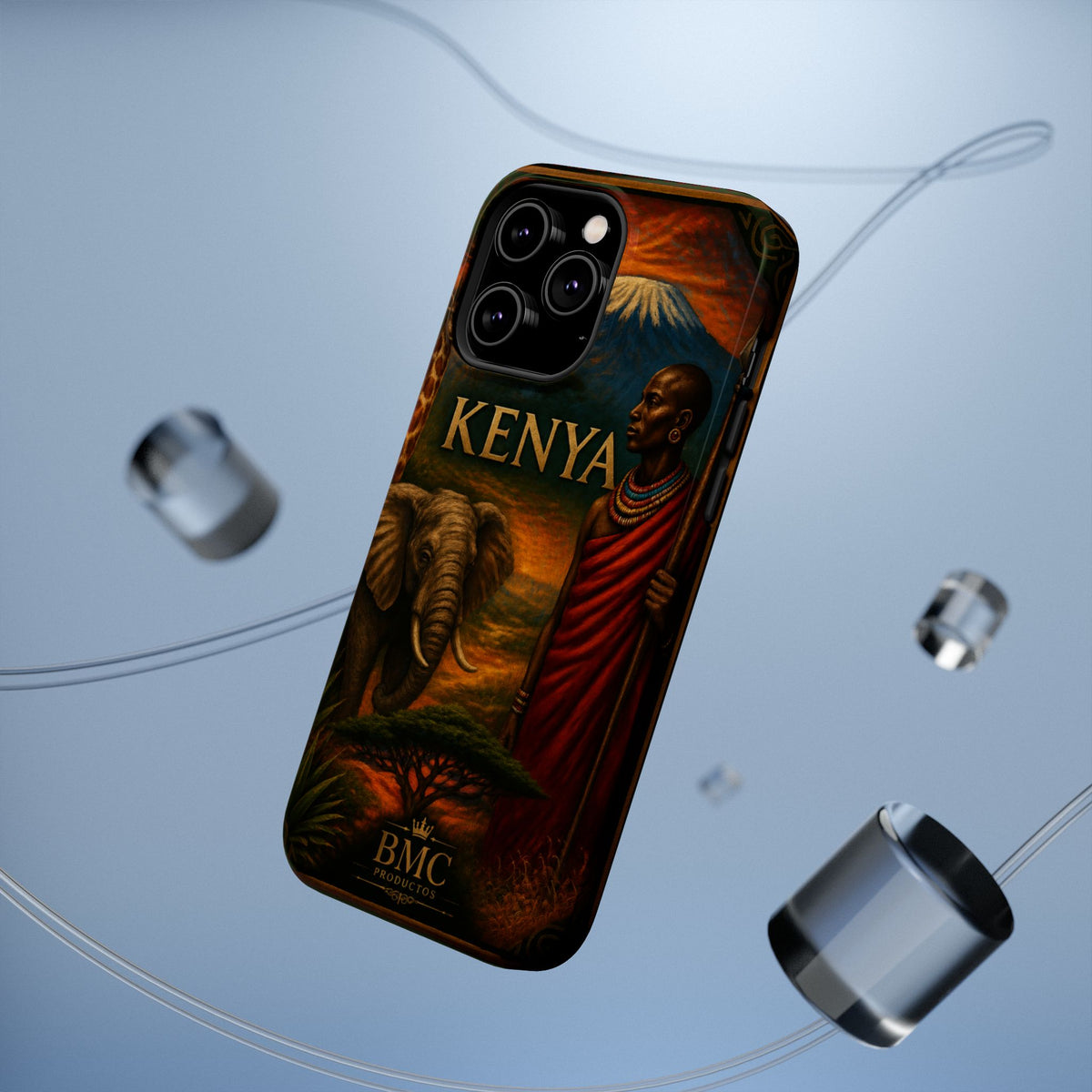 "Reinforced Magnetic Case Kenya: Wild Adventure and Land of Infinite Horizons 🦁🌄🏕️"