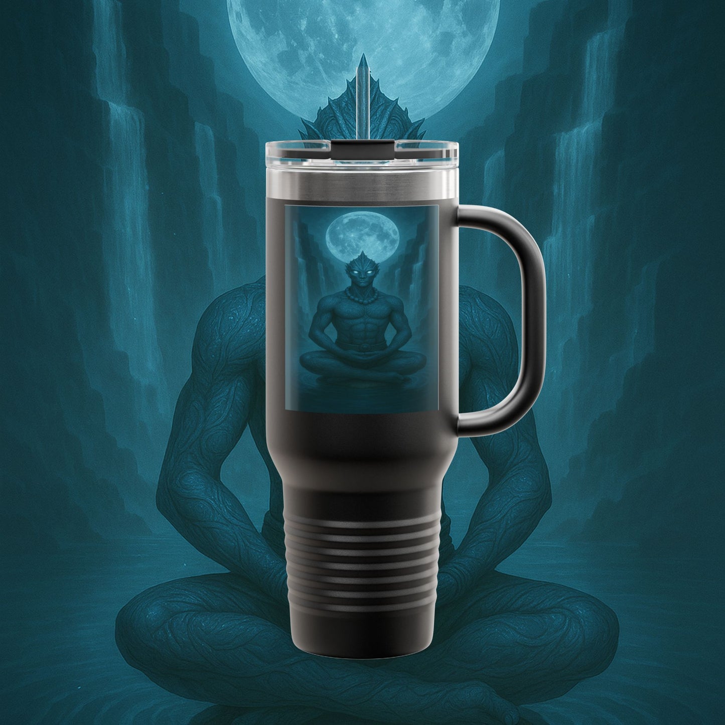 "taza de Viaje Aislada Naryzh -🌊 el Eco del Río Silente"