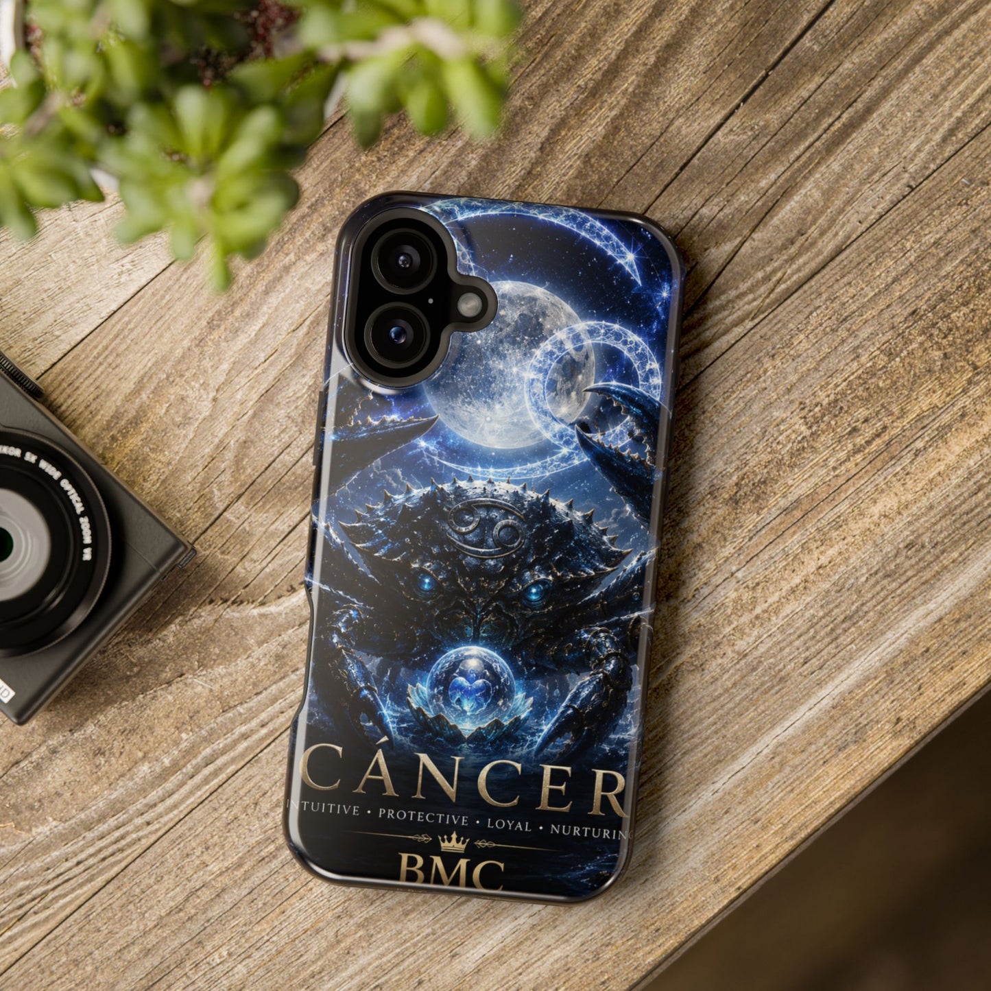 "Funda Magnética Reforzada ♋ Cáncer — Guardián de las profundidades""