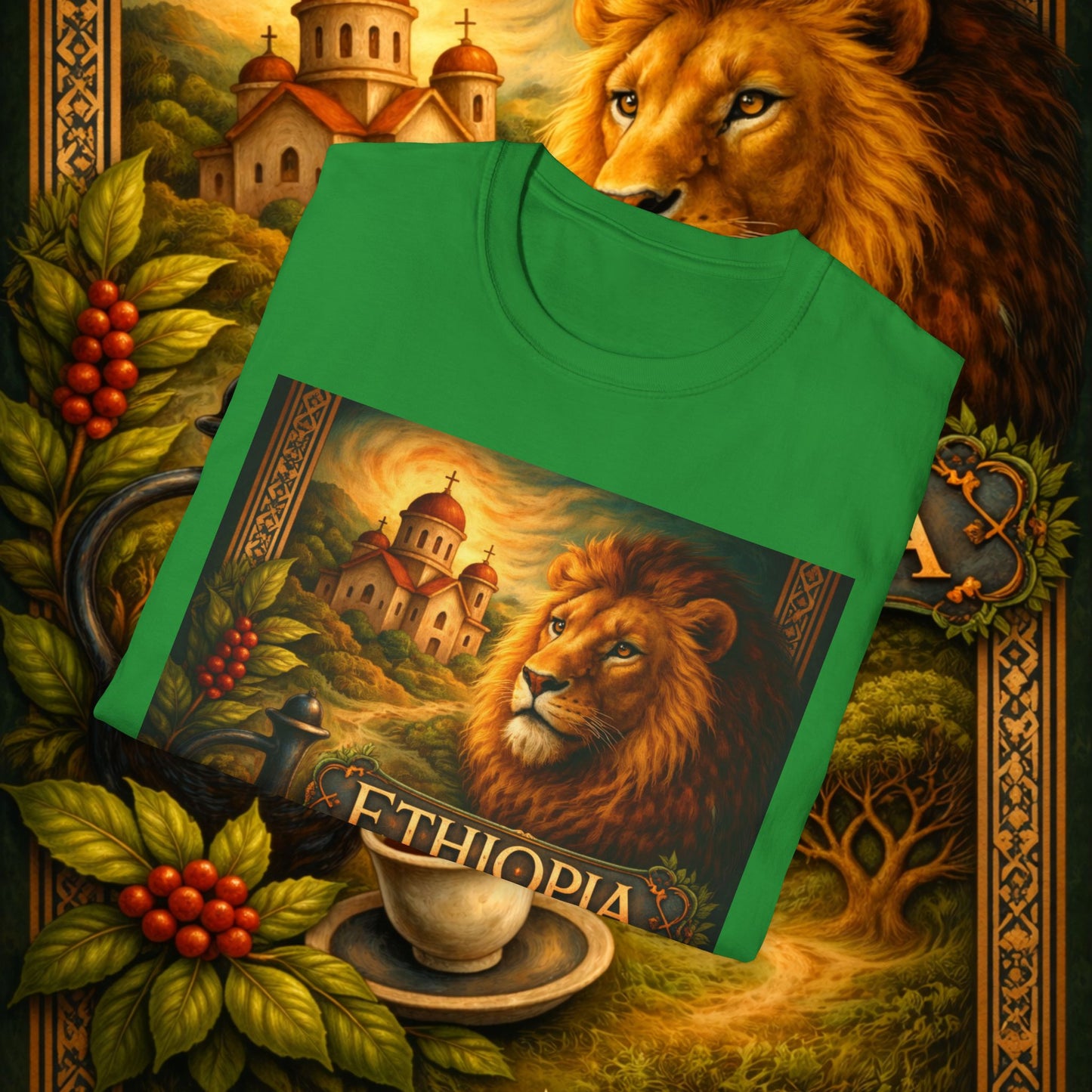 "Camiseta Etiopía Tierra sagrada y alma ancestral"