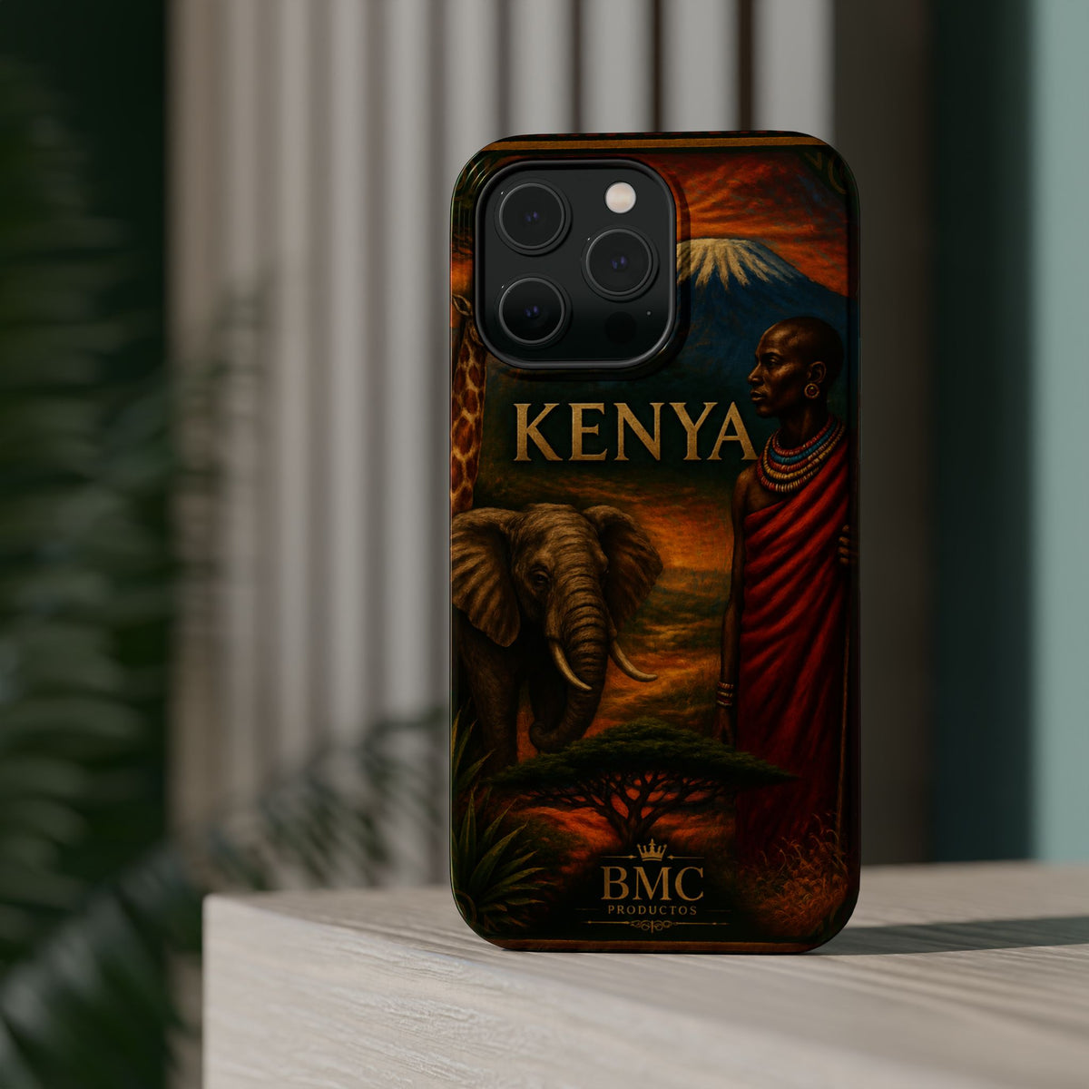 "Reinforced Magnetic Case Kenya: Wild Adventure and Land of Infinite Horizons 🦁🌄🏕️"