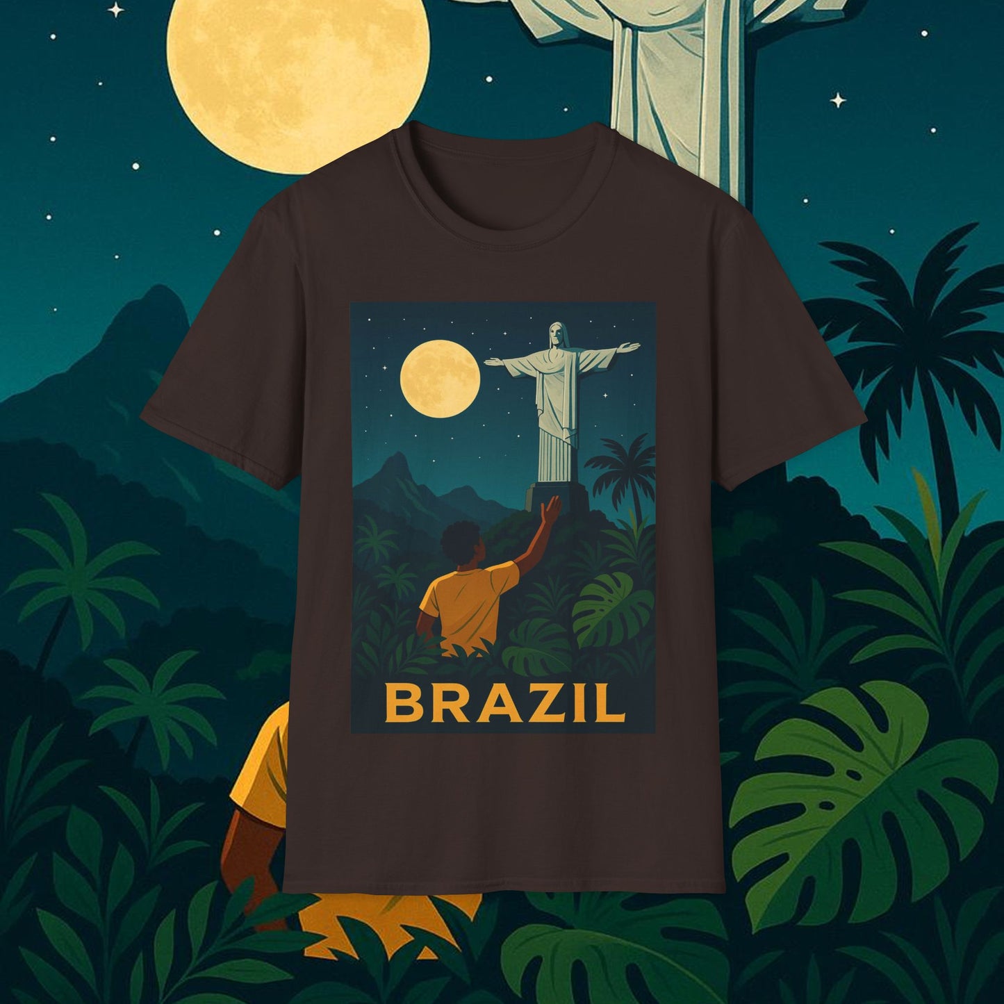 "Camiseta Brasil: Ritmo, Naturaleza y Alegría Infinita 🎶🌴🏖️"