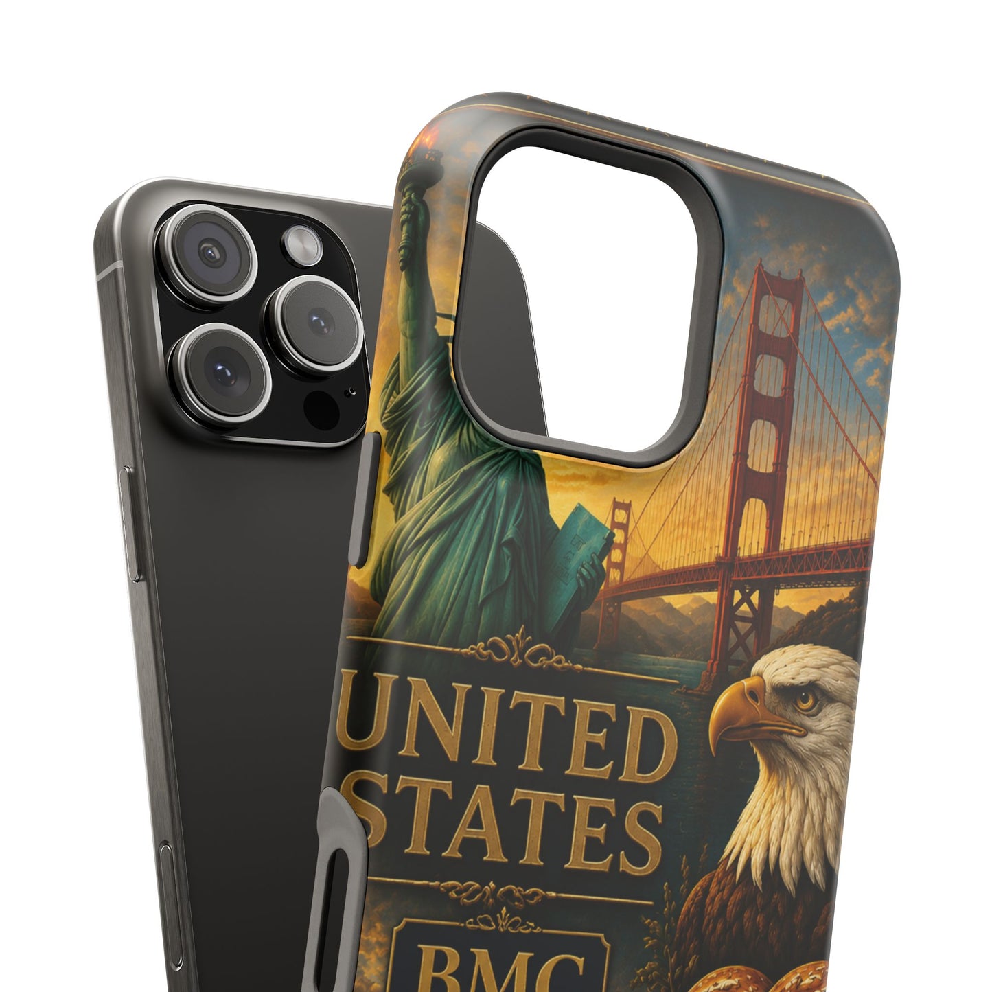 "Funda Magnética Reforzada Estados Unidos: Sueños, Libertad y Grandes Horizontes 🗽🏜️🌆"