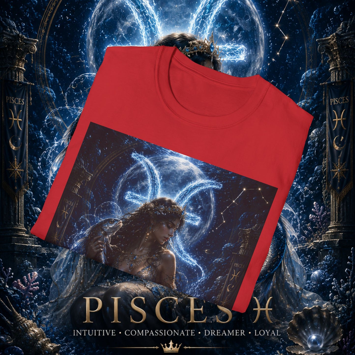 "Camiseta Piscis M — La Guardiana de las Profundidades"