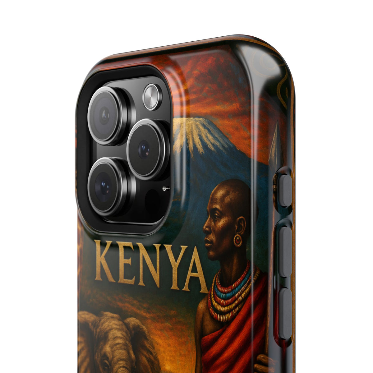 "Reinforced Magnetic Case Kenya: Wild Adventure and Land of Infinite Horizons 🦁🌄🏕️"