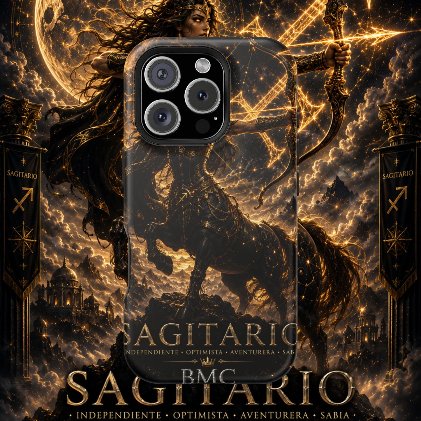"Funda Magnética Reforzada Sagitario M– La Cazadora del Horizonte"