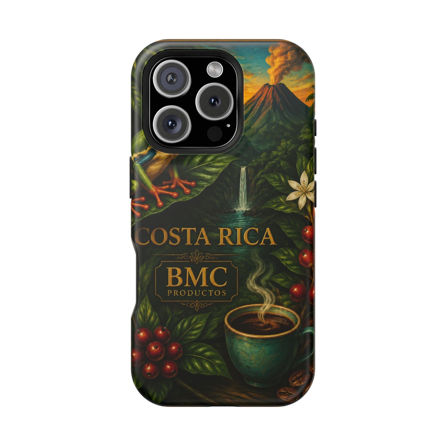 "Funda Magnética Reforzada Magnética Reforzada Costa Rica: Pura Vida entre Volcanes y Selvas 🌋🌴🦜"