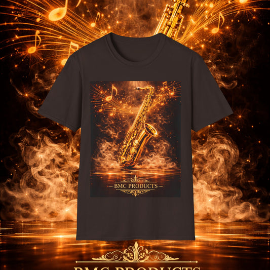 "Camiseta sax 🎷🔥 Haz que arda cada nota.” 🔥🎷