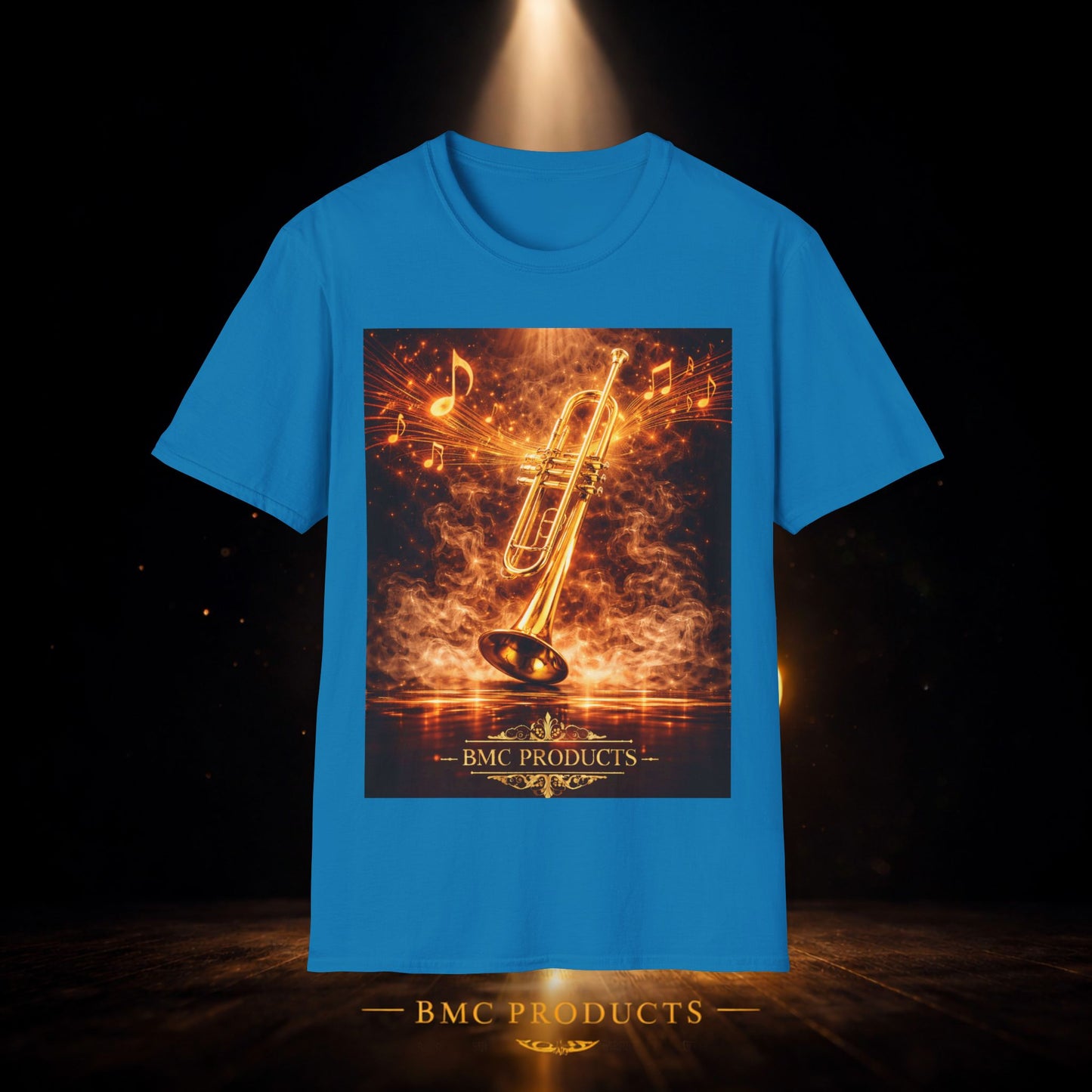 "Camiseta trompeta 🎺🔥Donde hay fuego, hay música.”