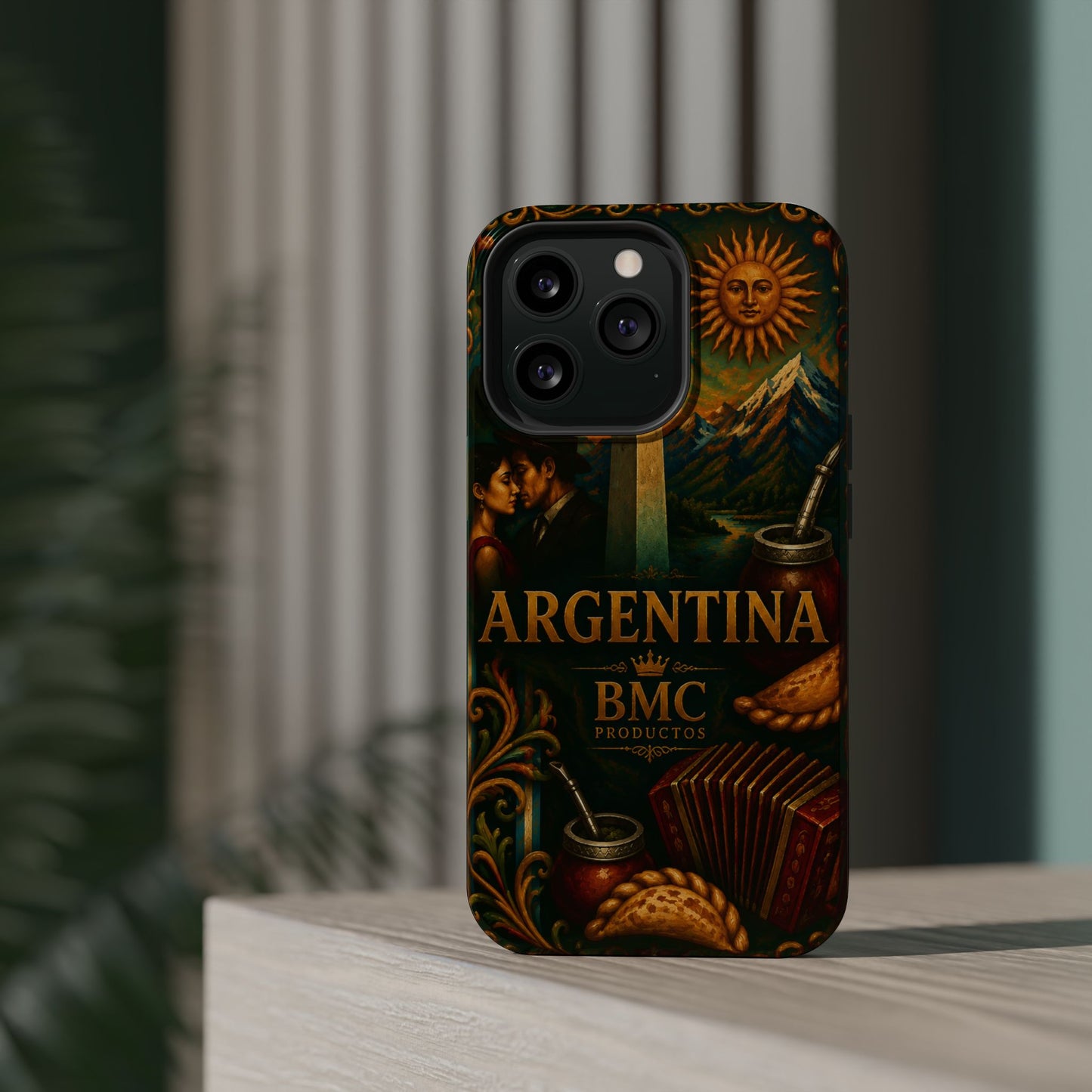 "Funda Magnética Reforzada Argentina: Pasión, Tradición y Tierra de Sueños🔥🏞️"