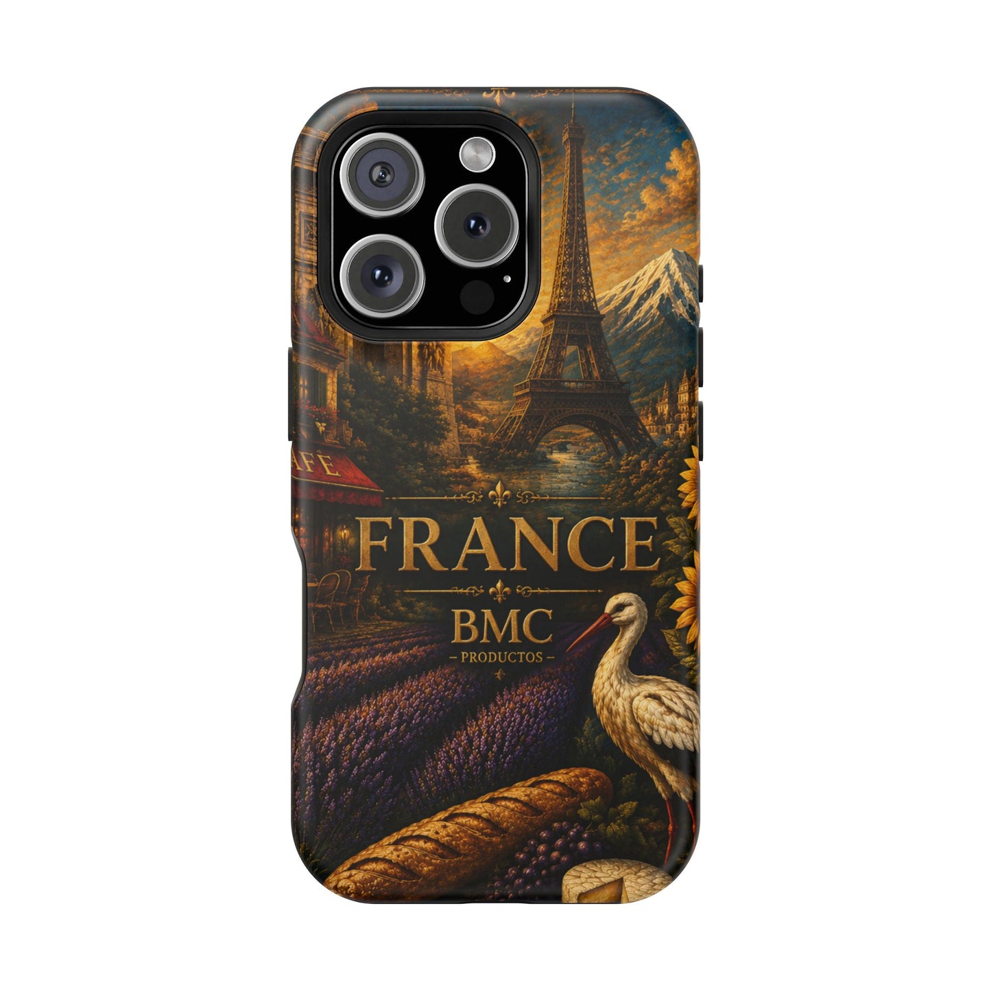 "Funda Magnética Reforzada Francia: Romance bajo la Luna 🌙🗼✨"