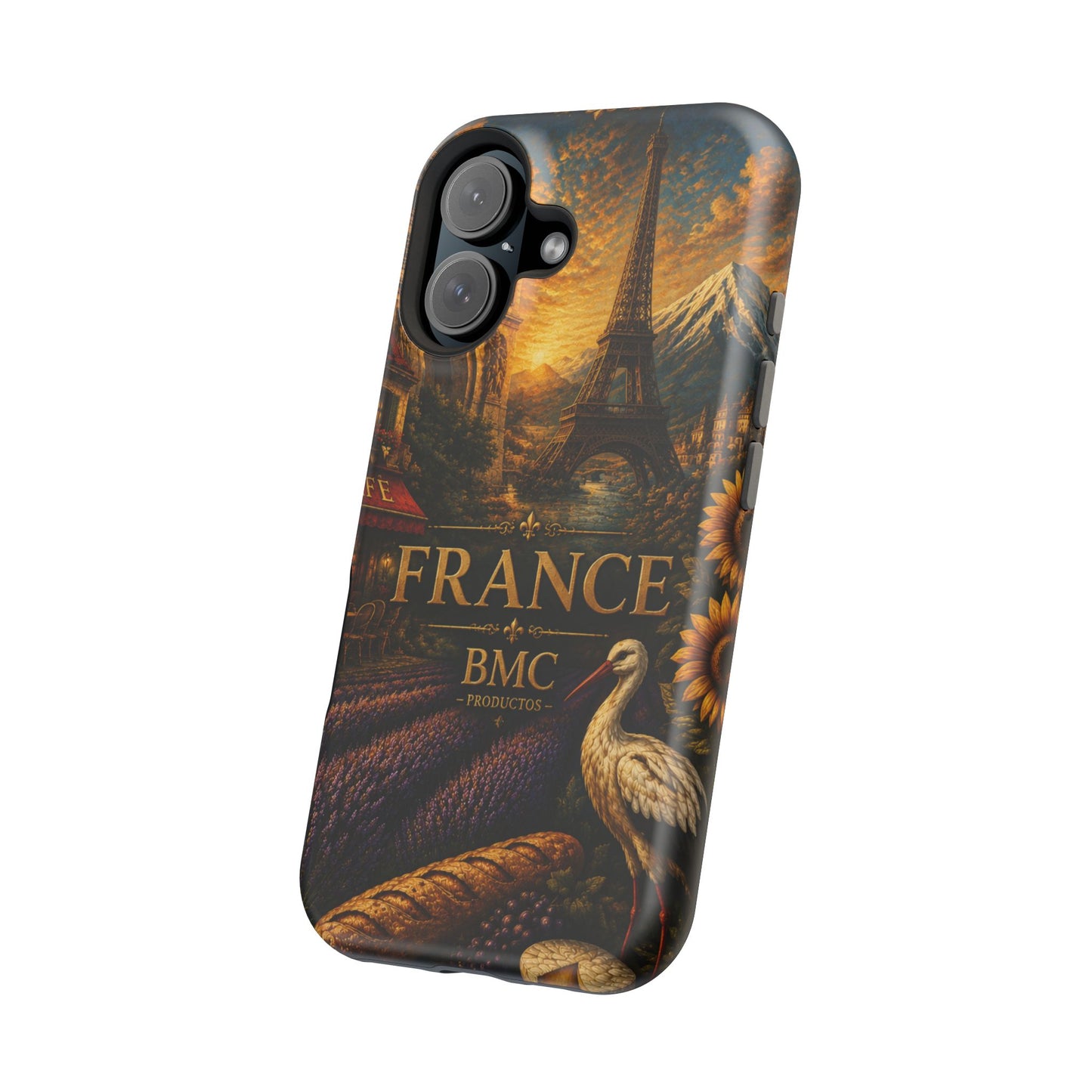 "Funda Magnética Reforzada Francia: Romance bajo la Luna 🌙🗼✨"