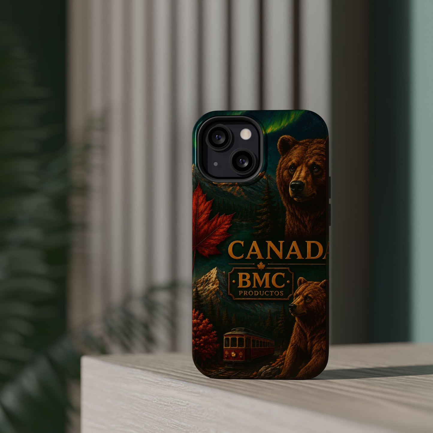 "Funda Magnética Reforzada Magnética Reforzada Canadá: Naturaleza Majestuosa y Espíritu Libre 🍁🏞️🦌"