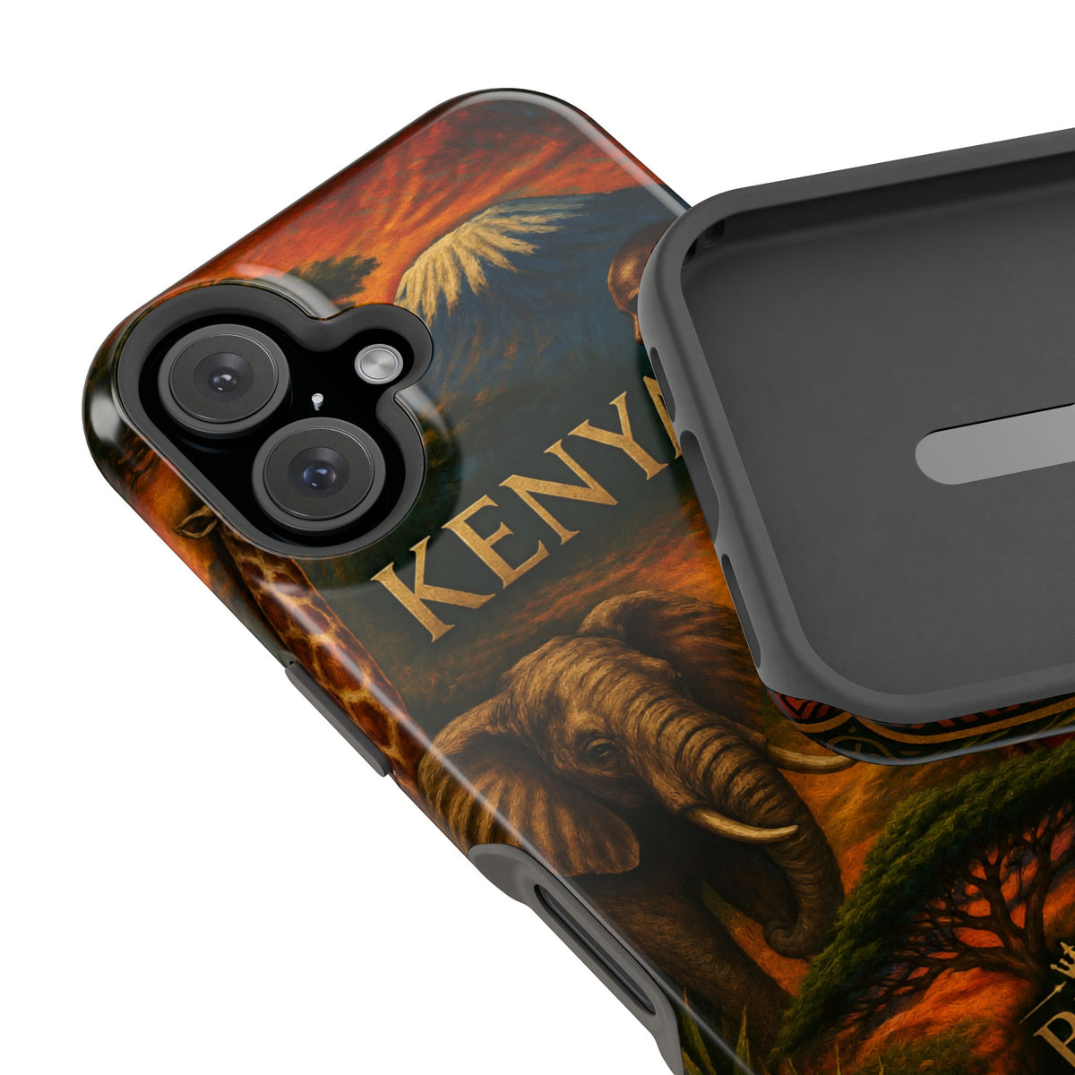 "Reinforced Magnetic Case Kenya: Wild Adventure and Land of Infinite Horizons 🦁🌄🏕️"