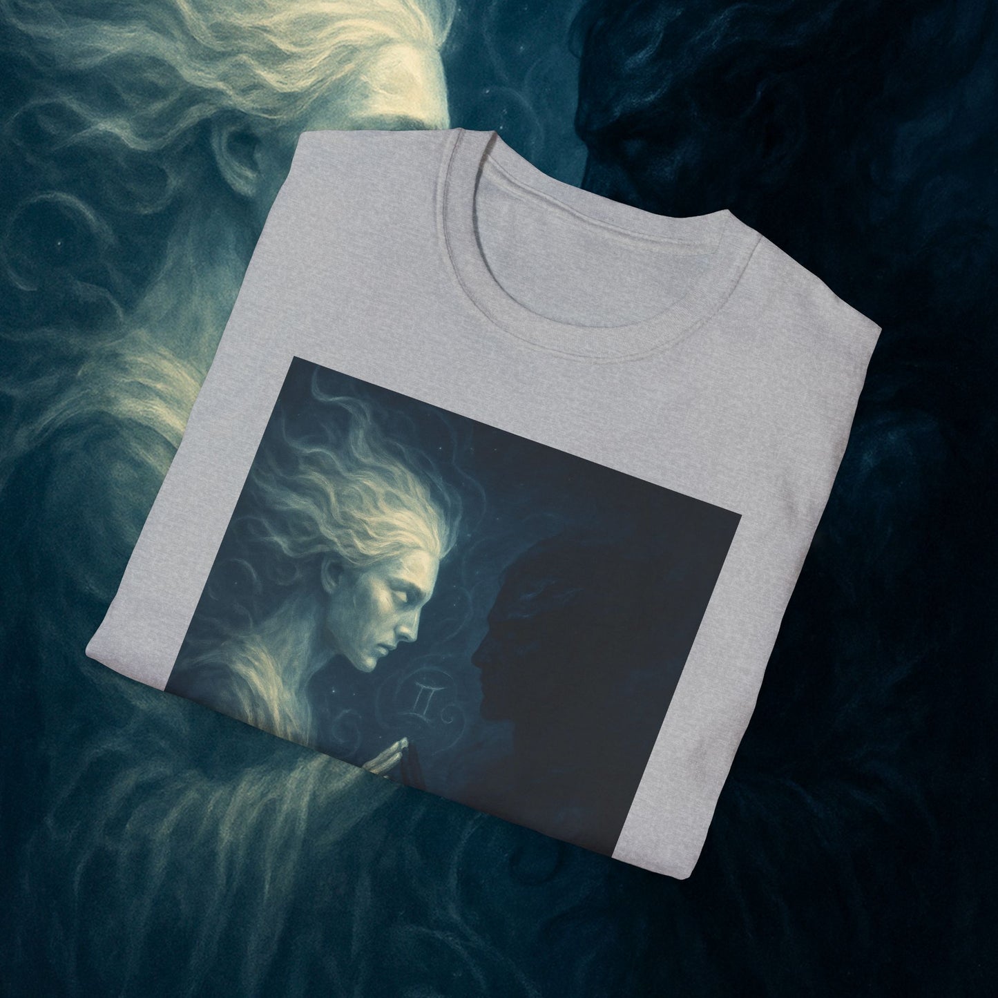 "Camiseta ♊ Géminis — Reflejo del alma dividida"