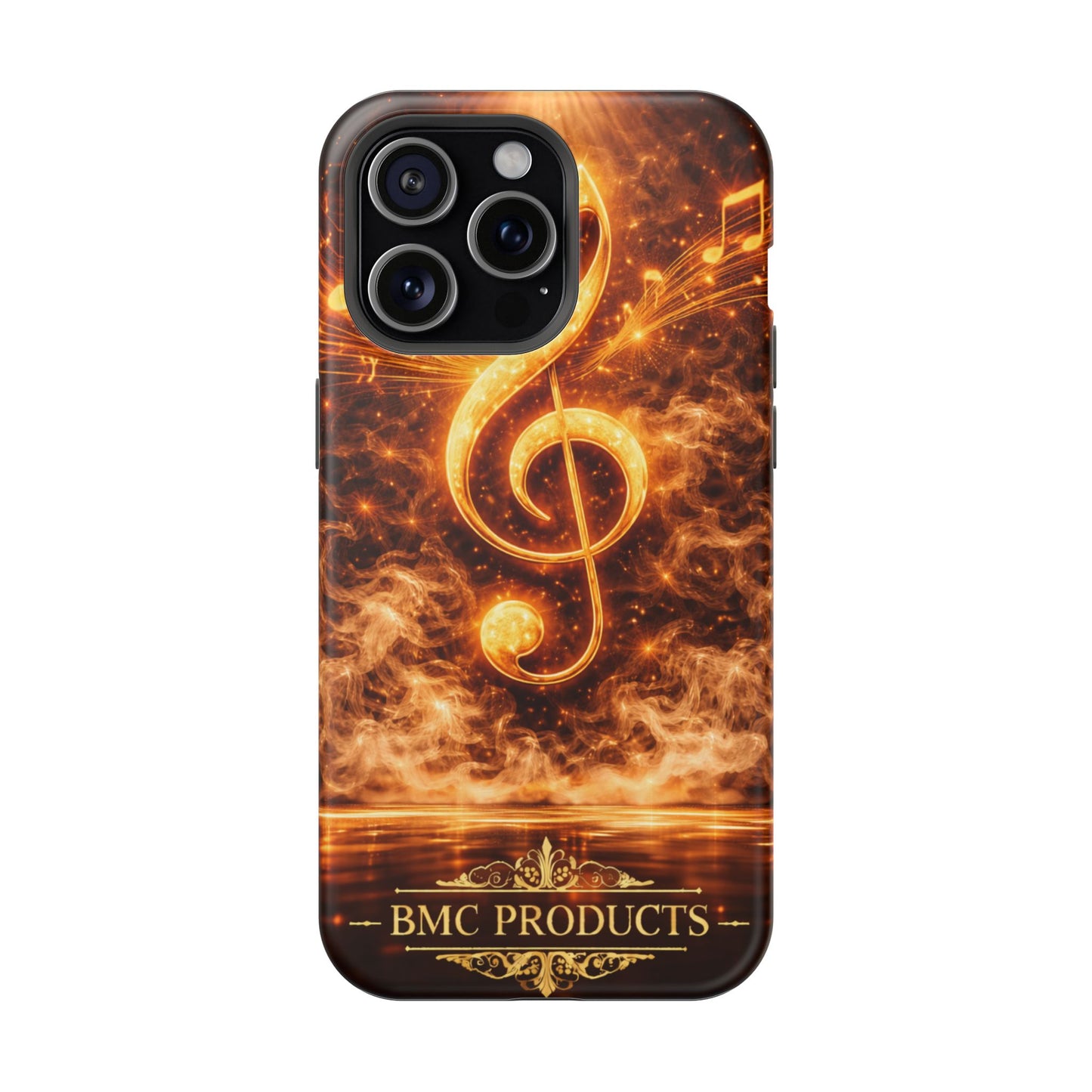 "Funda Magnética Reforzada Magnética Reforzada clave de sol 🎼🔥Donde nace una nota… nace una llama.” 🔥🎼
