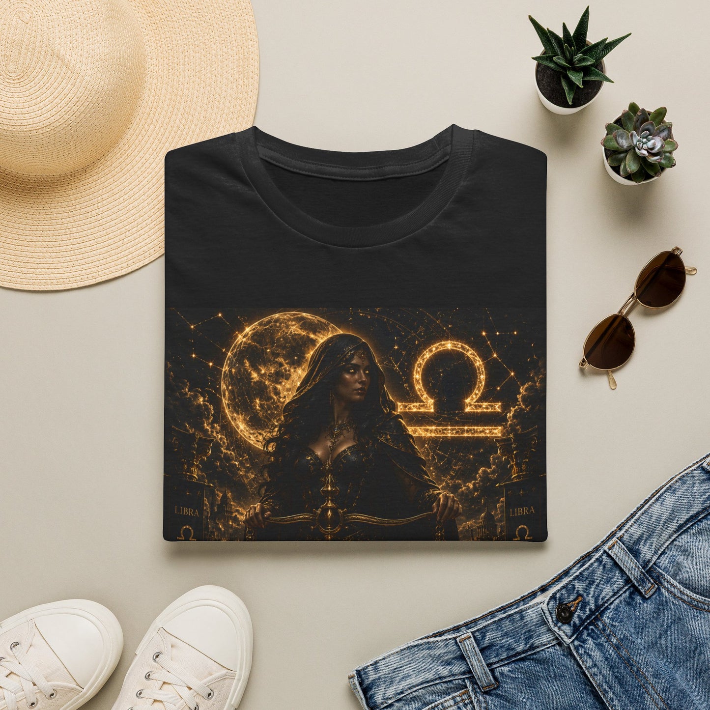 "Camiseta LIBRA – La Guardiana del Equilibrio"