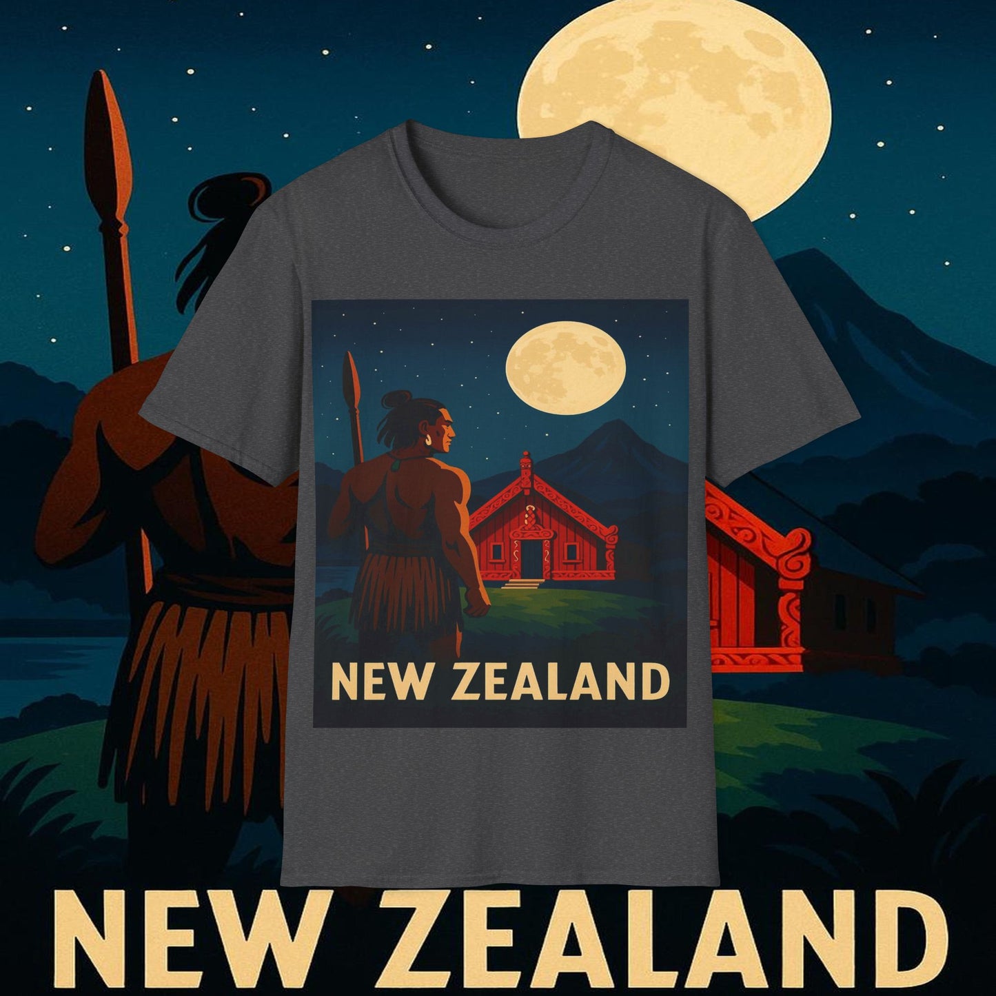 "Camiseta Nueva Zelanda 🏞️ – El paraíso de la naturaleza y la aventura"