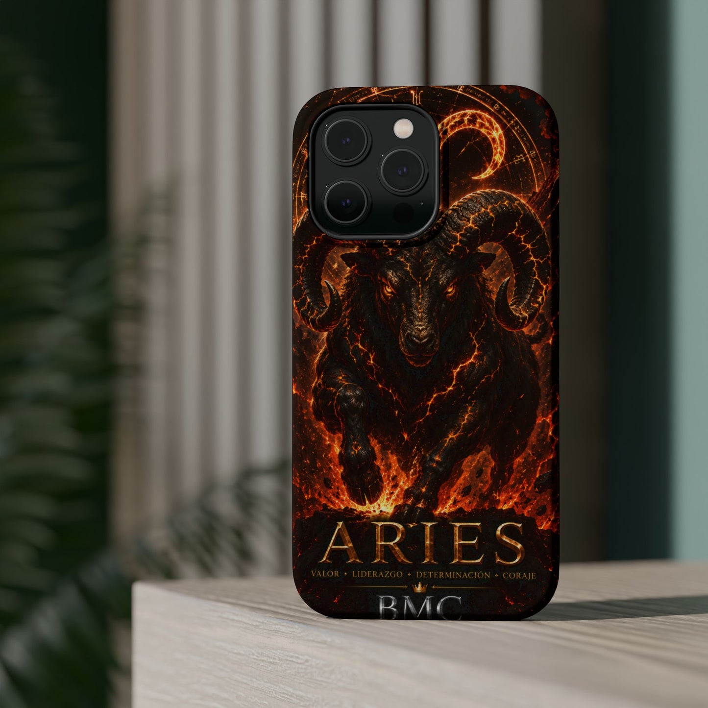 "Funda Magnética Reforzada ♈ Aries — Espíritu de fuego"