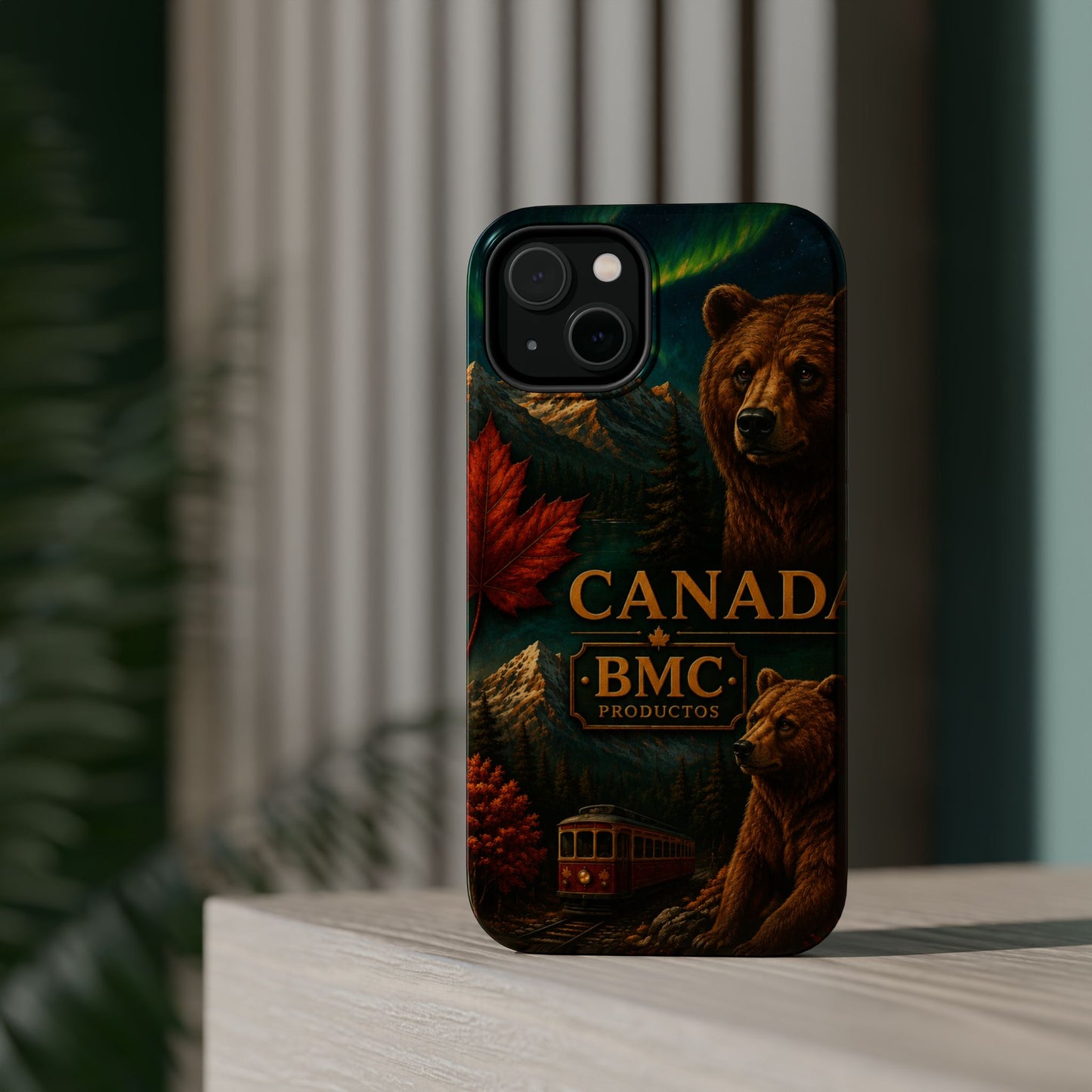 "Funda Magnética Reforzada Magnética Reforzada Canadá: Naturaleza Majestuosa y Espíritu Libre 🍁🏞️🦌"