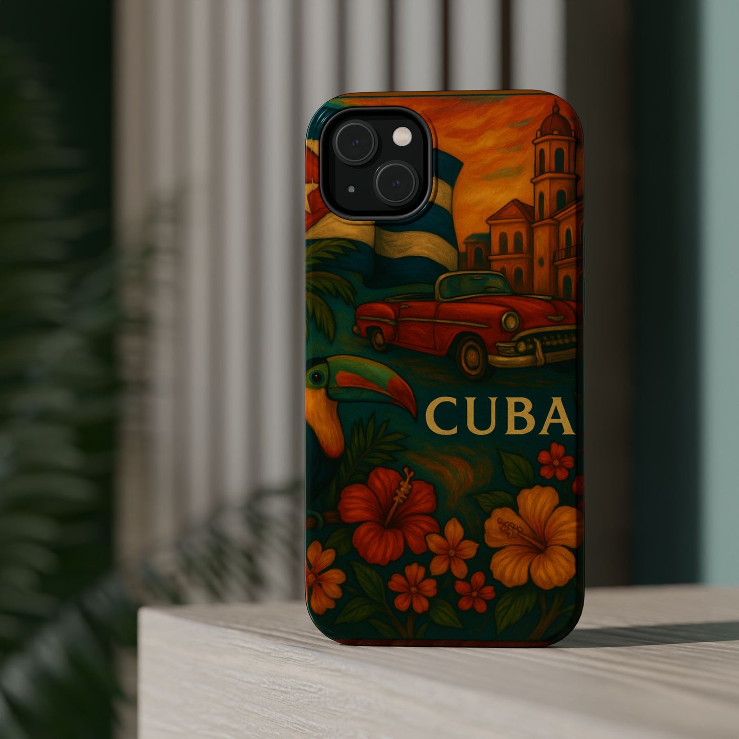 "Reinforced Magnetic Case Reinforced Magnetic Case Cuba: Rhythm, History and Caribbean Charm 🎺🚗🌴"